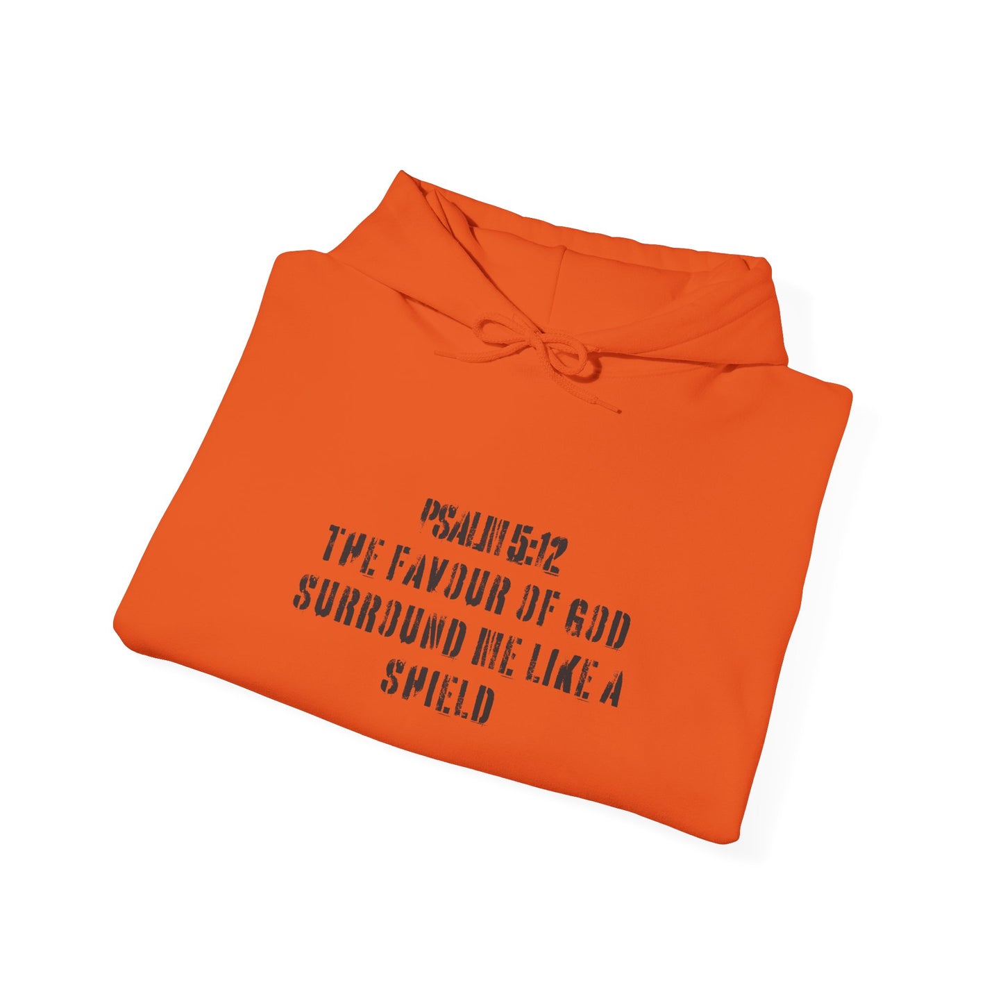 Not Lucky Just Highly Favoured" Psalm 5:12 Unisex Graphic Hoodie | Christian Street Style Sweatshirt
