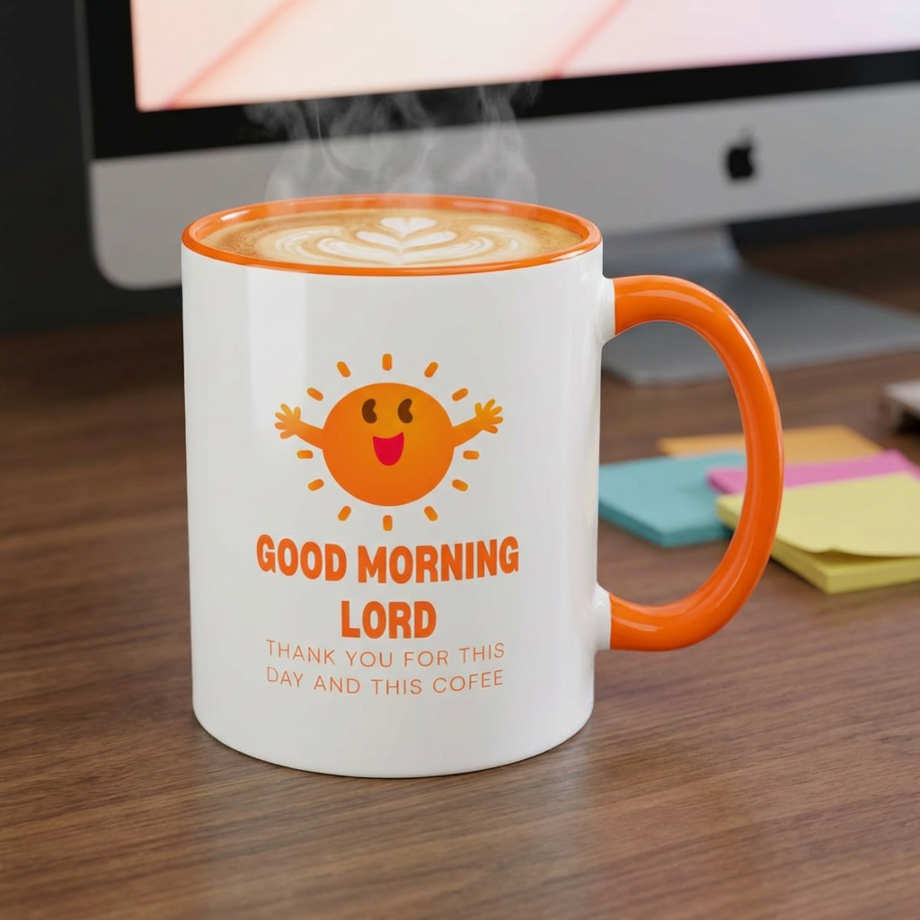 Good Morning Lord Coffee Mug — Christian Inspirational Accent Mug (11/15oz)