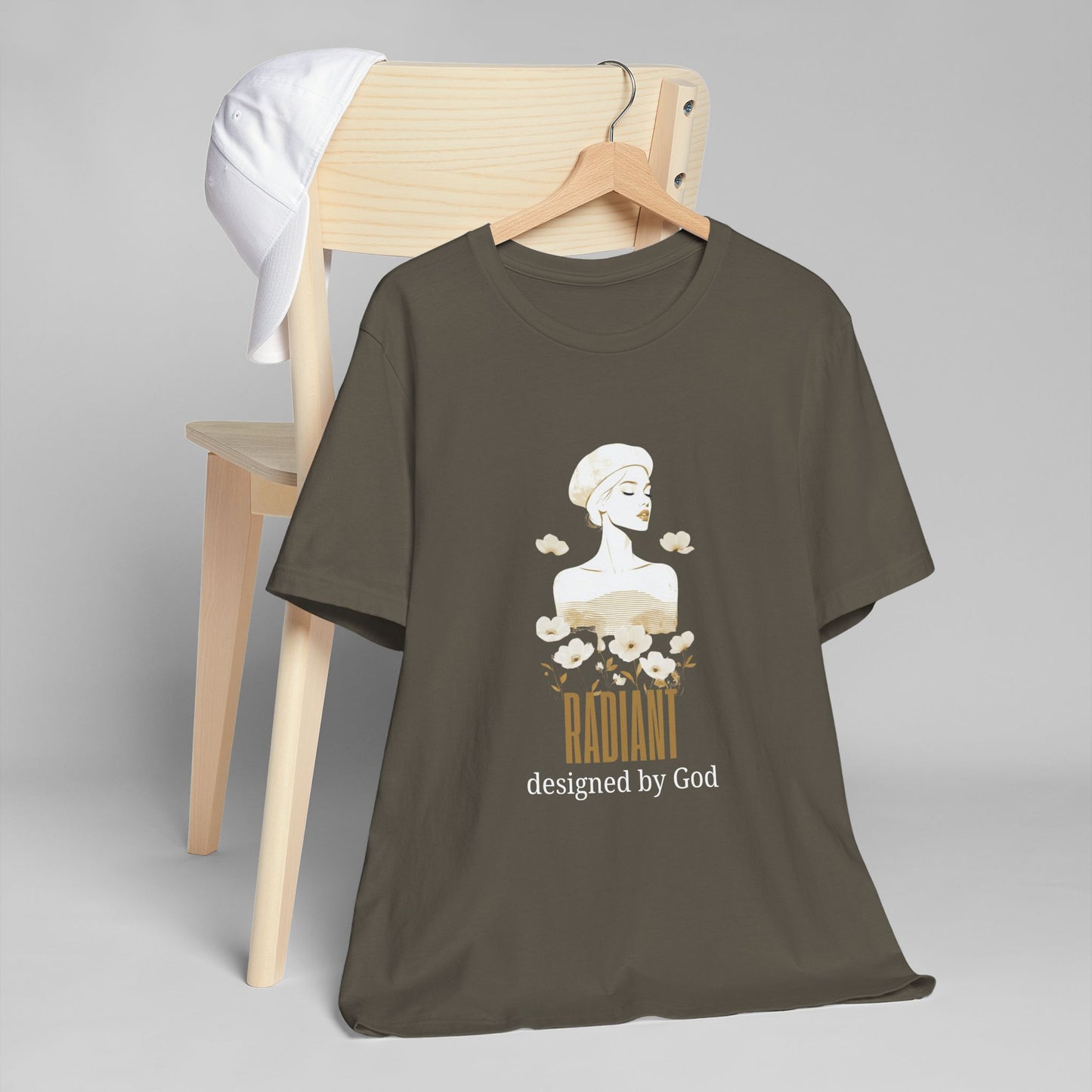 Radiant — Designed by God | Aesthetic Christian Faith T-Shirt | Streetwear Tee