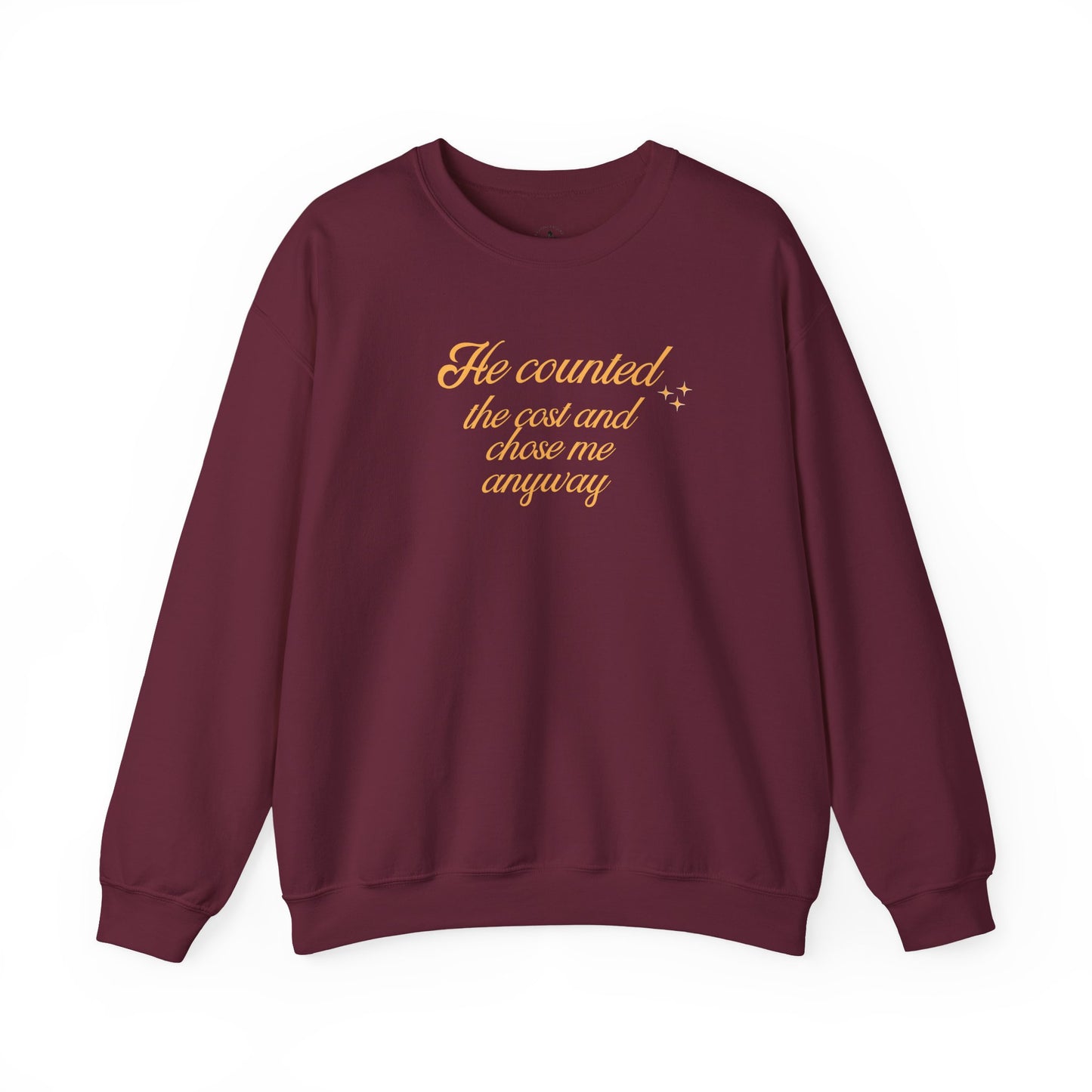 Christian Sweatshirt — "He Wore My Shame So I Could Wear His Glory" | Faith Crewneck | Religious Gift