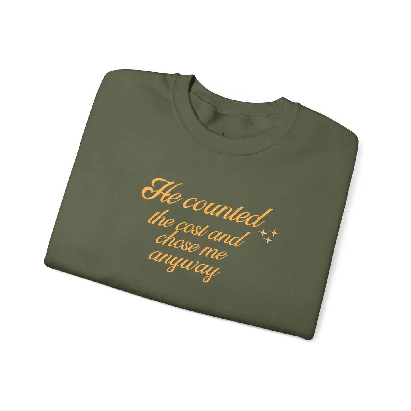 Christian Sweatshirt — "He Wore My Shame So I Could Wear His Glory" | Faith Crewneck | Religious Gift
