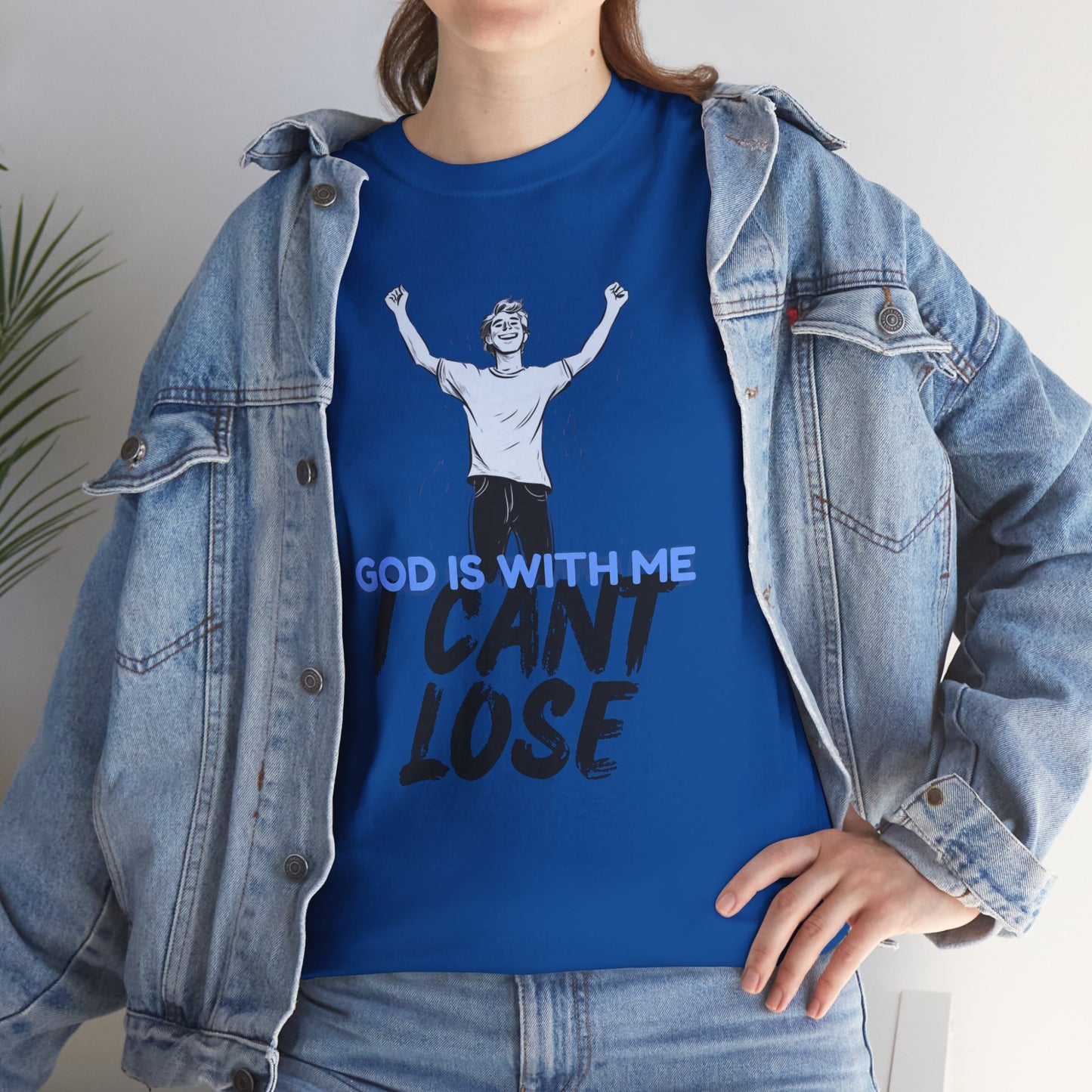 I Can't Lose Graphic Tee | Christian Streetwear Shirt | Motivational Faith T-Shirt | Unisex | Gift for Teen | Urban Cotton Tee