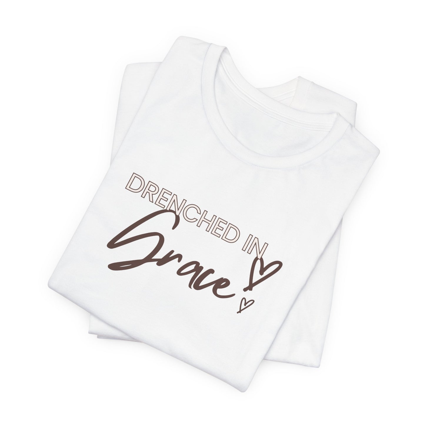 Drenched In Grace" Women's Christian Graphic Tee | Faith T-Shirt | Bella Canvas Inspirational Tee