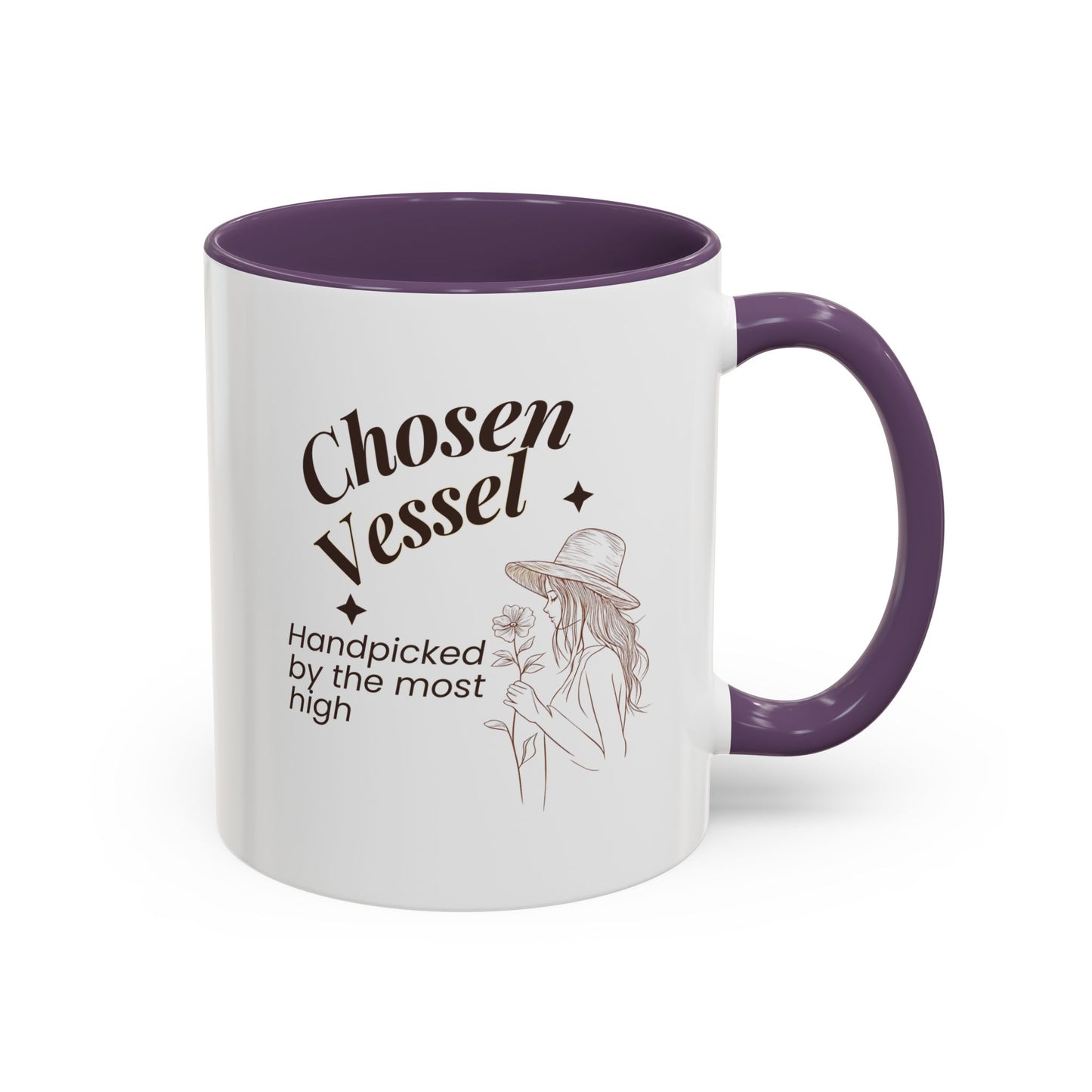 Chosen Vessel — Handpicked By The Most High" Christian Coffee Mug | Faith Gift for Women | Accent Mug 11oz