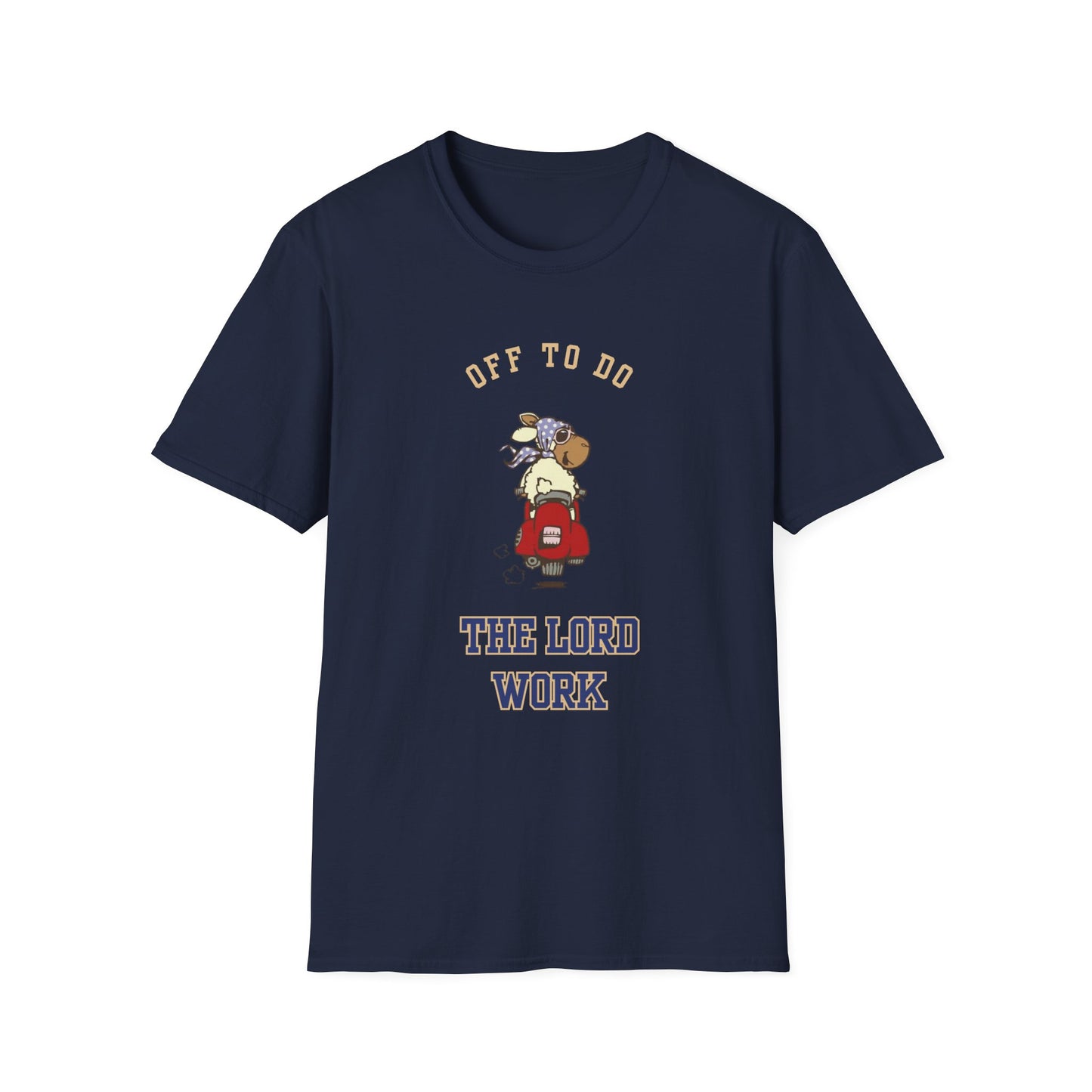 "Off To Do The Lord's Work" Unisex Christian Graphic Tee | Funny Faith T-Shirt | Christian Scooter Teefaith and fun tshirtfaith and fun tshirt
