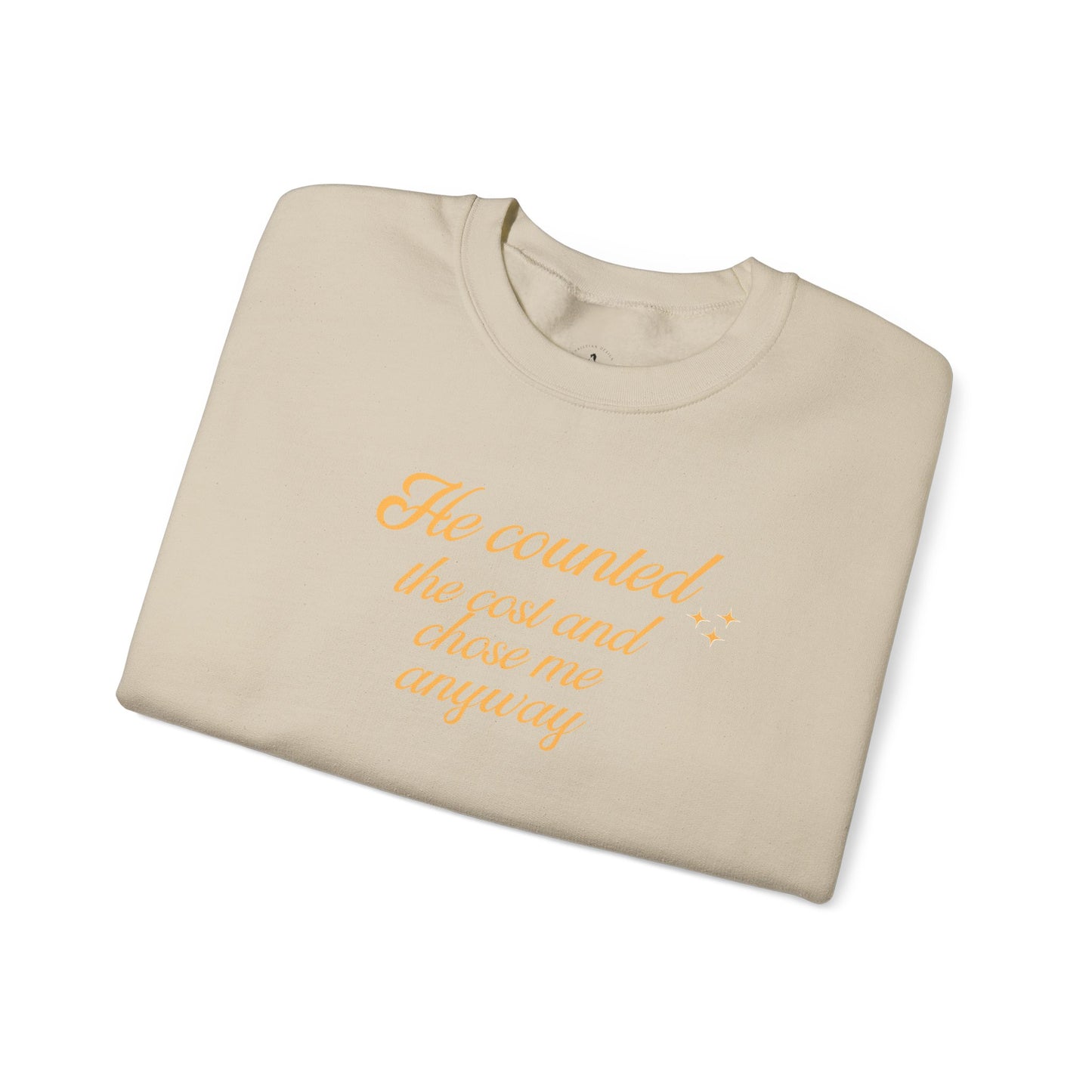 Christian Sweatshirt — "He Wore My Shame So I Could Wear His Glory" | Faith Crewneck | Religious Gift
