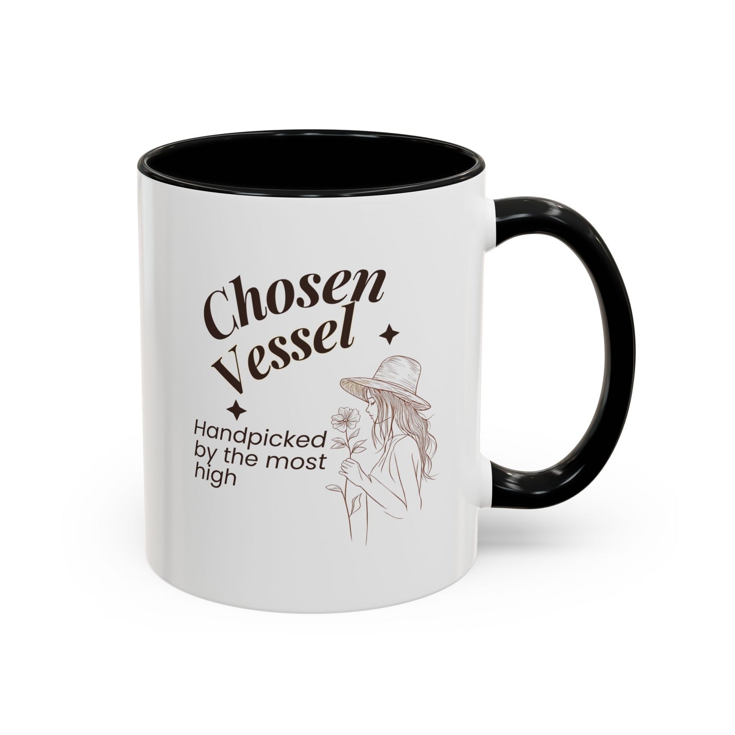 Chosen Vessel — Handpicked By The Most High" Christian Coffee Mug | Faith Gift for Women | Accent Mug 11oz