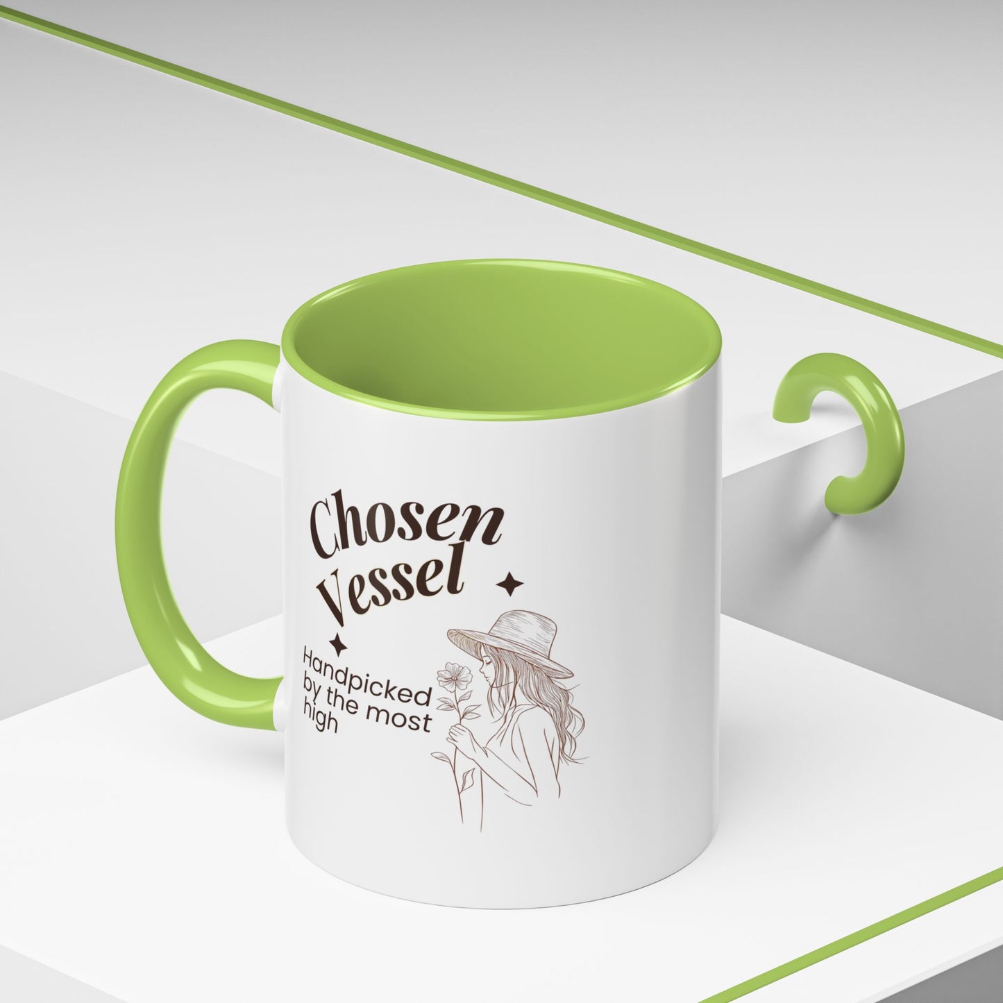 Chosen Vessel — Handpicked By The Most High" Christian Coffee Mug | Faith Gift for Women | Accent Mug 11oz