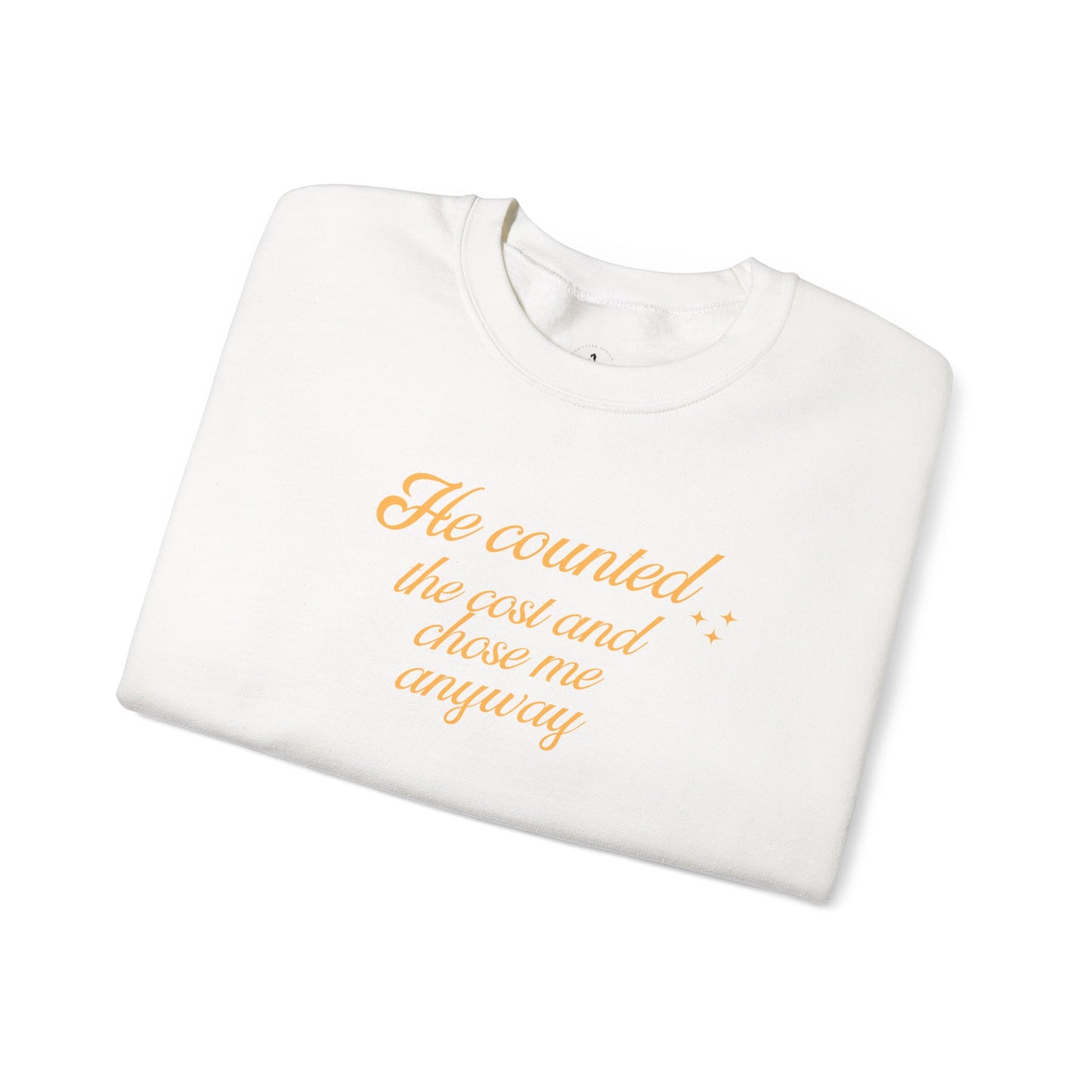 Christian Sweatshirt — "He Wore My Shame So I Could Wear His Glory" | Faith Crewneck | Religious Gift
