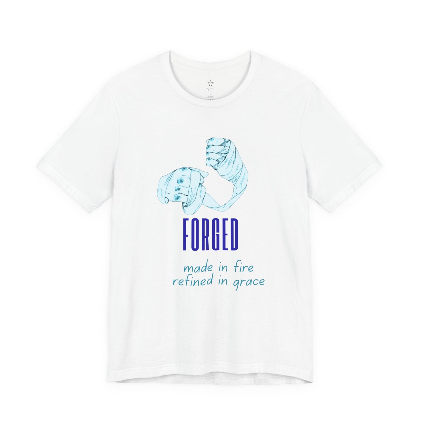 Forged — Made In Fire Refined In Grace" Unisex Christian Graphic Tee | Faith T-Shirt for Men & Women