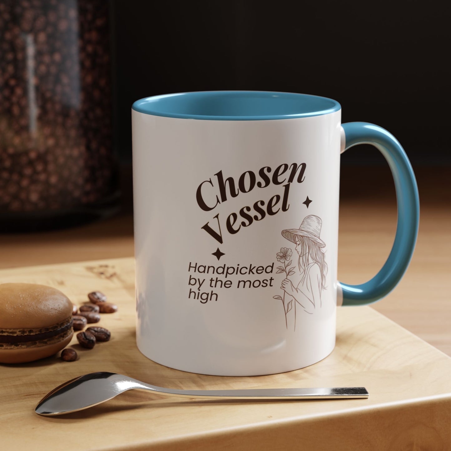 Chosen Vessel — Handpicked By The Most High" Christian Coffee Mug | Faith Gift for Women | Accent Mug 11oz