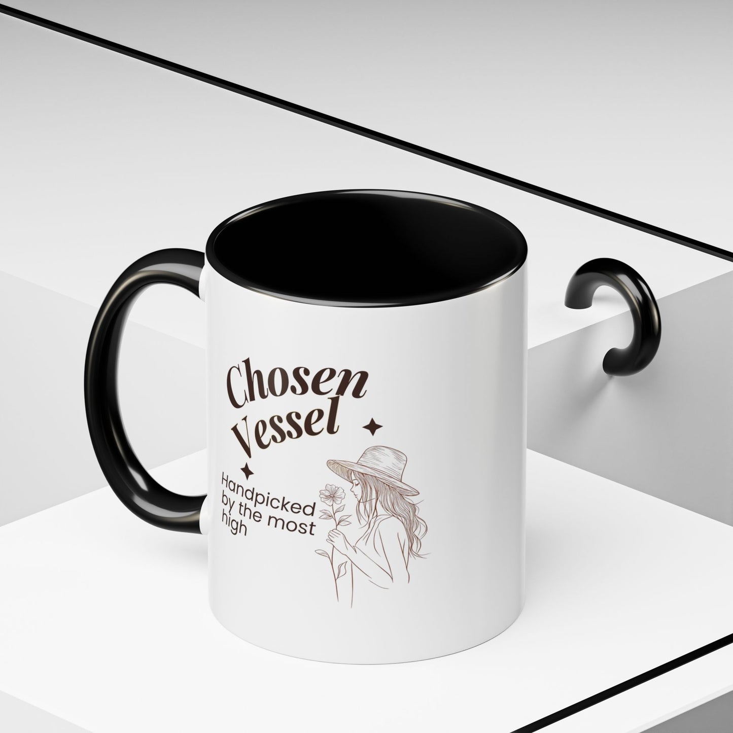 Chosen Vessel — Handpicked By The Most High" Christian Coffee Mug | Faith Gift for Women | Accent Mug 11oz