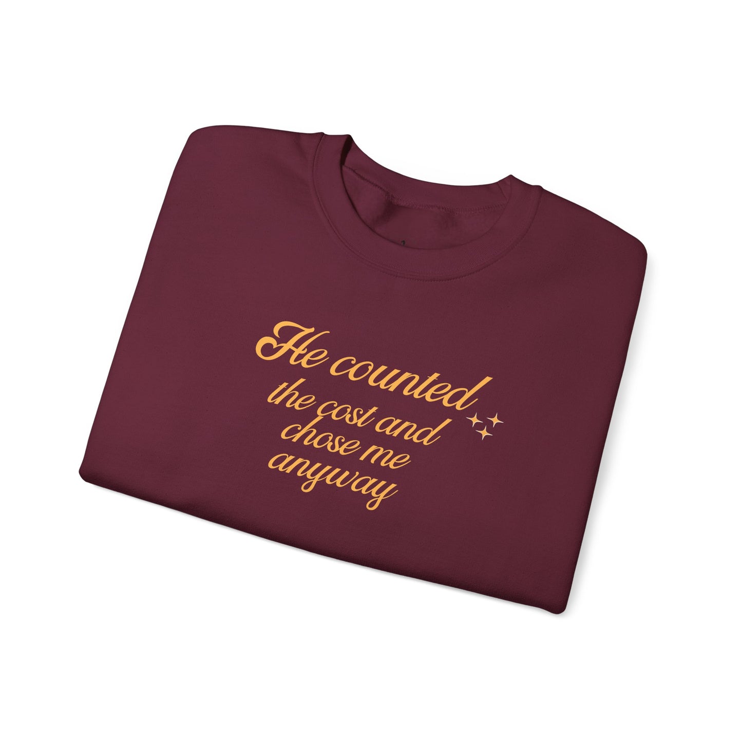 Christian Sweatshirt — "He Wore My Shame So I Could Wear His Glory" | Faith Crewneck | Religious Gift
