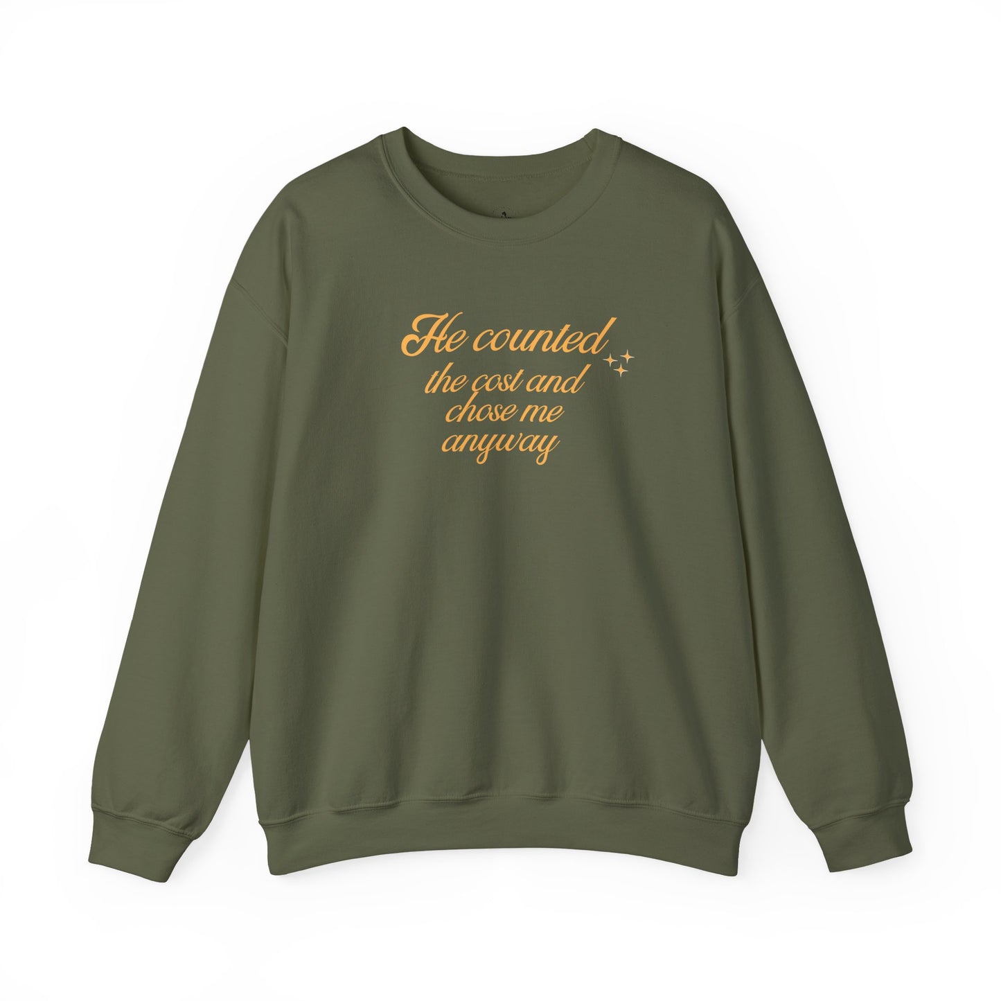 Christian Sweatshirt — "He Wore My Shame So I Could Wear His Glory" | Faith Crewneck | Religious Gift
