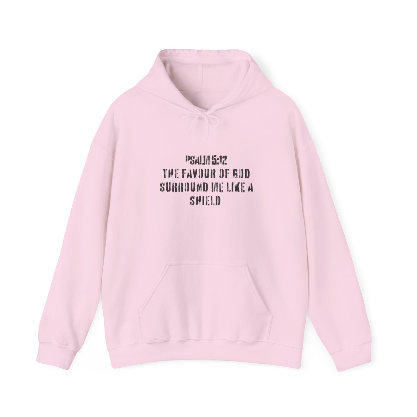 Not Lucky Just Highly Favoured" Psalm 5:12 Unisex Graphic Hoodie | Christian Street Style Sweatshirt