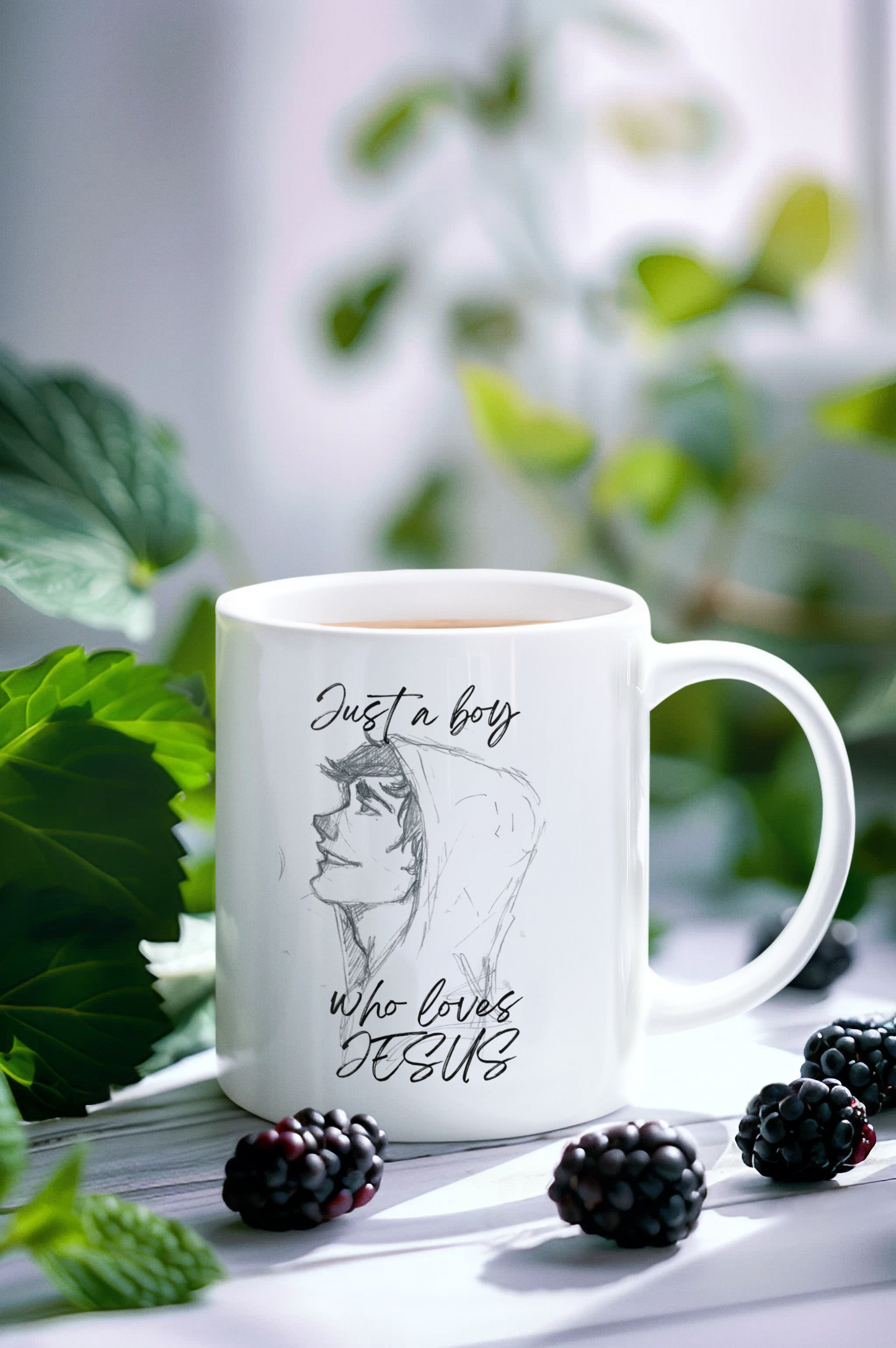 Gift for Christian Teen Boy | Mug for Boy Who Loves God | Faith Gift for Son | Youth Ministry | Church | Baptism | Jesus | 11oz