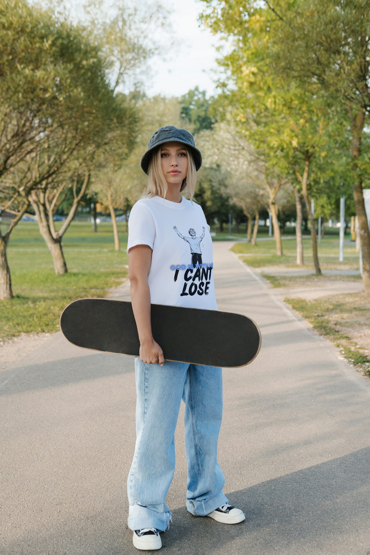 I Can't Lose Graphic Tee | Christian Streetwear Shirt | Motivational Faith T-Shirt | Unisex | Gift for Teen | Urban Cotton Tee