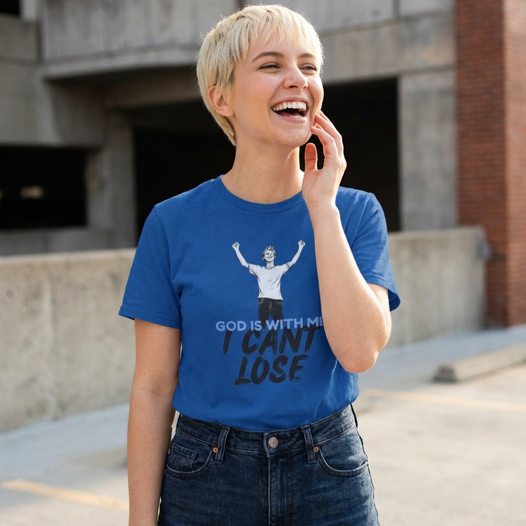 I Can't Lose Graphic Tee | Christian Streetwear Shirt | Motivational Faith T-Shirt | Unisex | Gift for Teen | Urban Cotton Tee