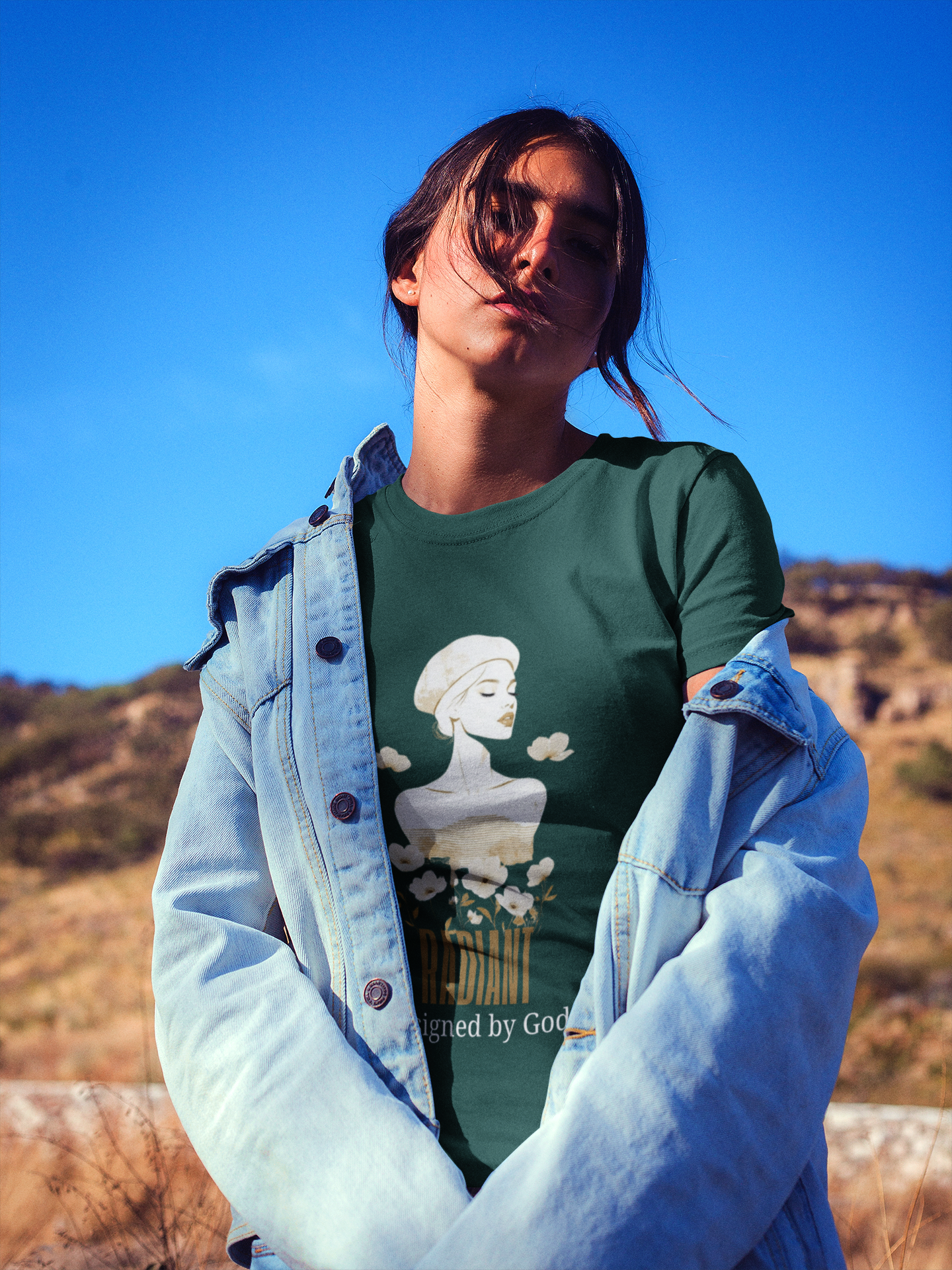 Radiant — Designed by God | Aesthetic Christian Faith T-Shirt | Streetwear Tee