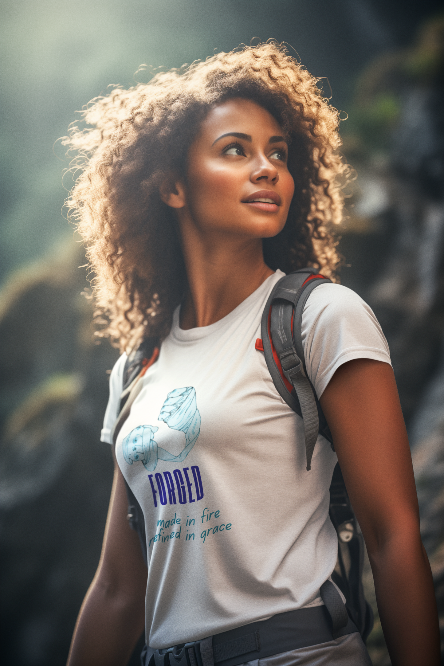 Forged — Made In Fire Refined In Grace" Unisex Christian Graphic Tee | Faith T-Shirt for Men & Women