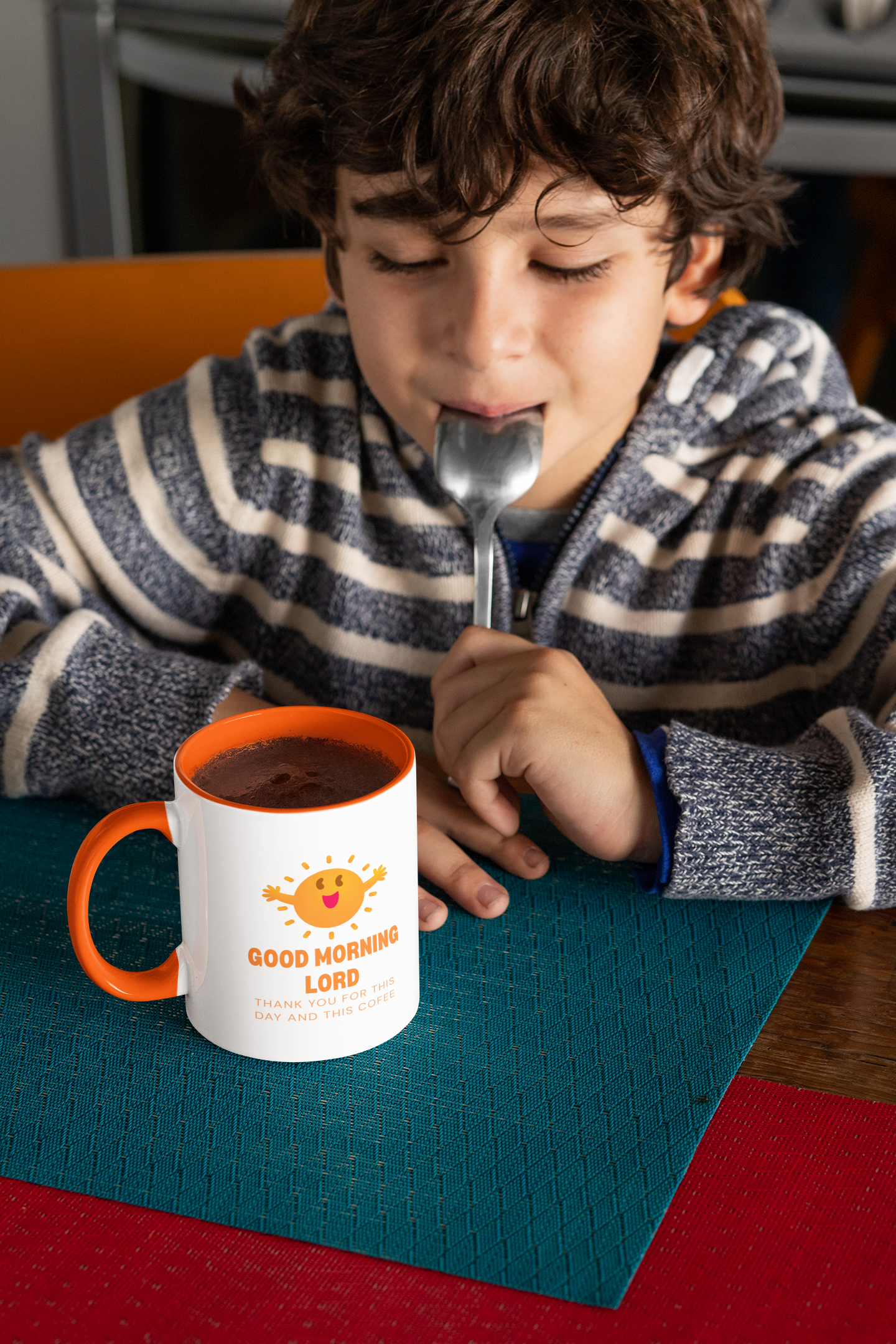 Good Morning Lord Coffee Mug — Christian Inspirational Accent Mug (11/15oz)
