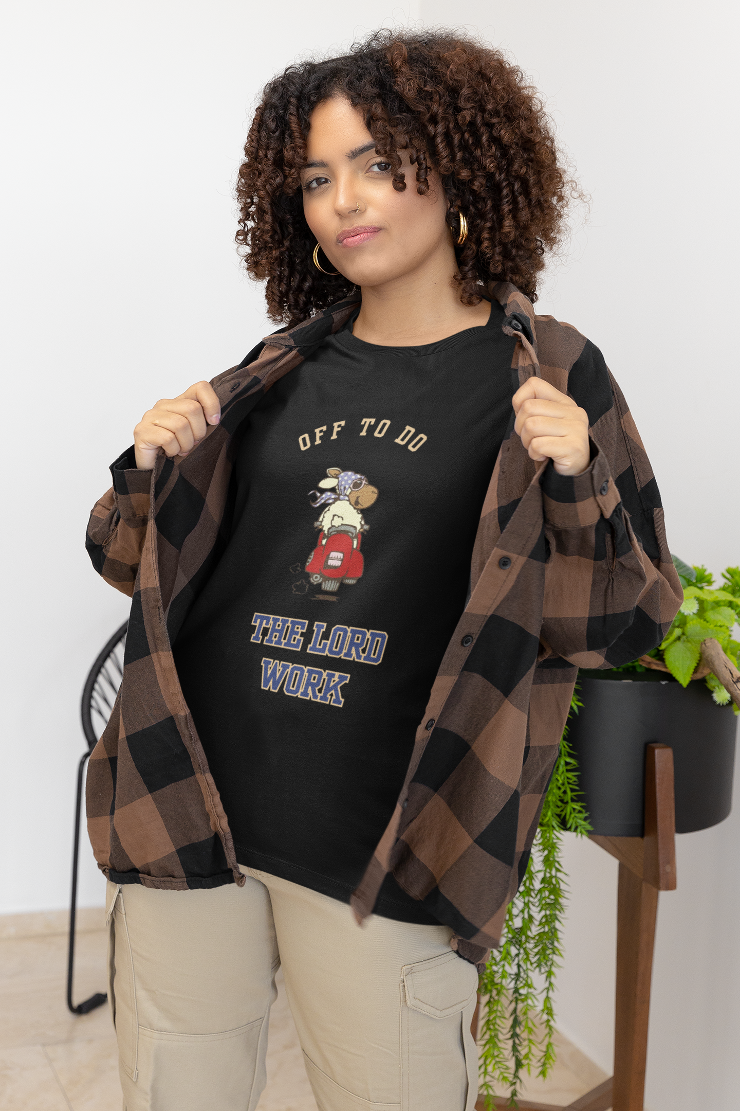 "Off To Do The Lord's Work" Unisex Christian Graphic Tee | Funny Faith T-Shirt | Christian Scooter Teefaith and fun tshirtfaith and fun tshirt