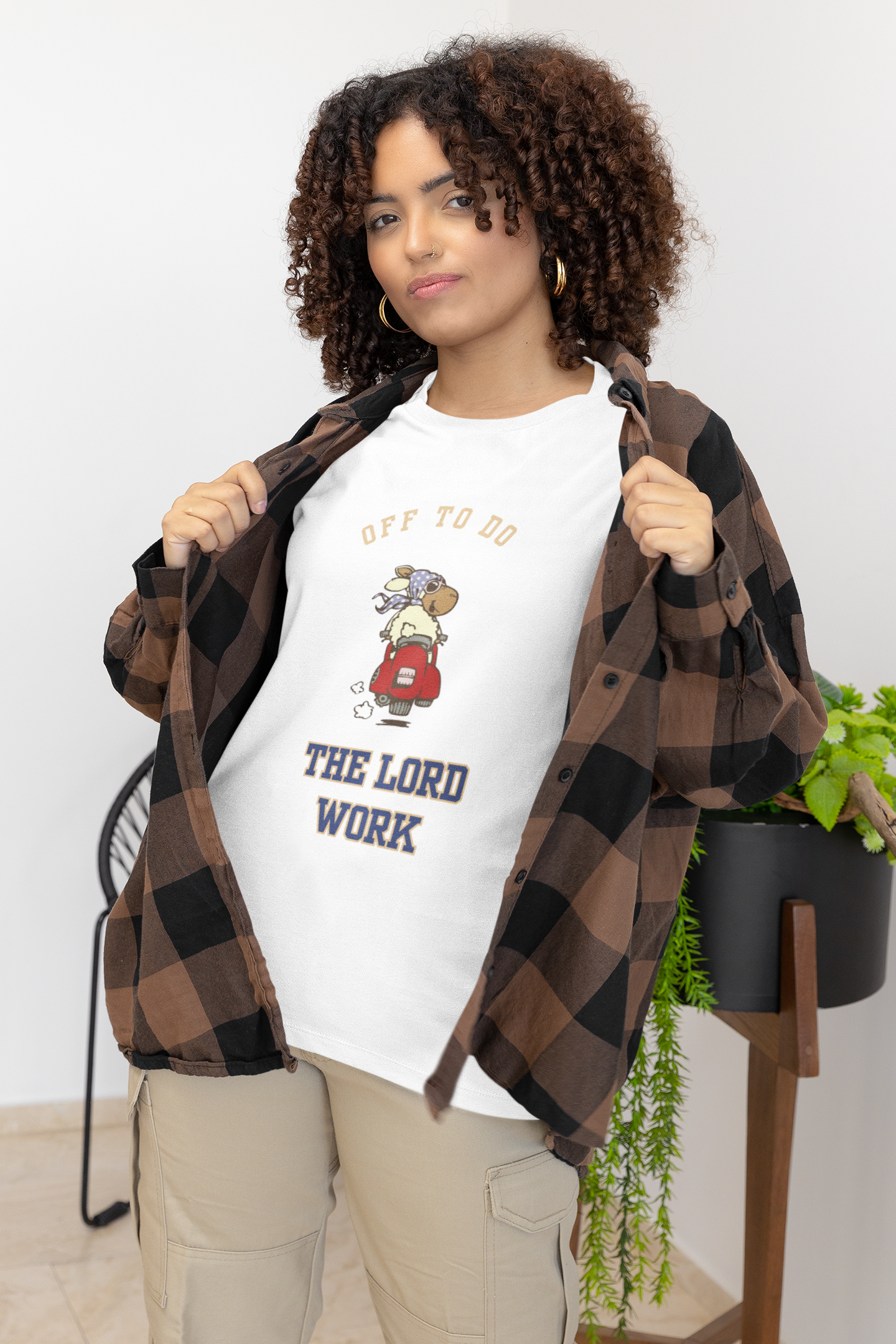 "Off To Do The Lord's Work" Unisex Christian Graphic Tee | Funny Faith T-Shirt | Christian Scooter Teefaith and fun tshirtfaith and fun tshirt