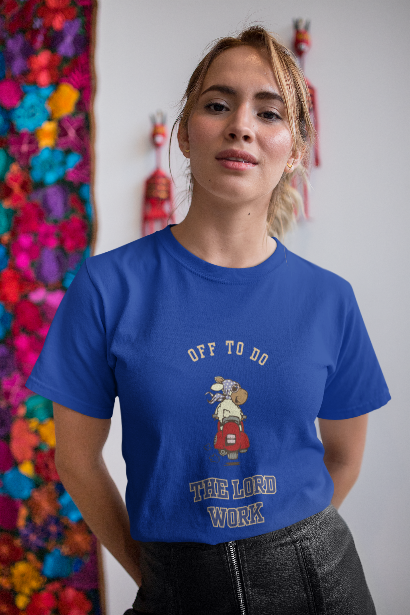 "Off To Do The Lord's Work" Unisex Christian Graphic Tee | Funny Faith T-Shirt | Christian Scooter Teefaith and fun tshirtfaith and fun tshirt