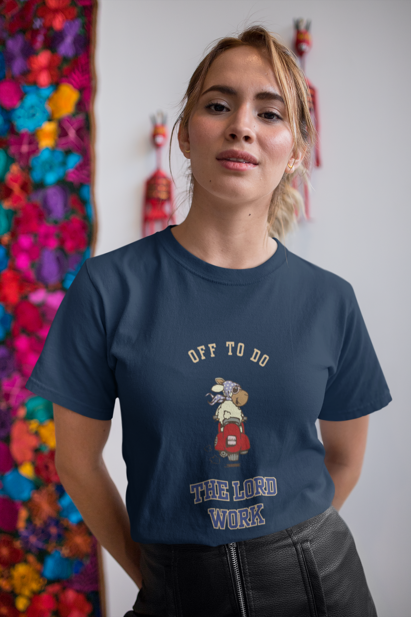 "Off To Do The Lord's Work" Unisex Christian Graphic Tee | Funny Faith T-Shirt | Christian Scooter Teefaith and fun tshirtfaith and fun tshirt