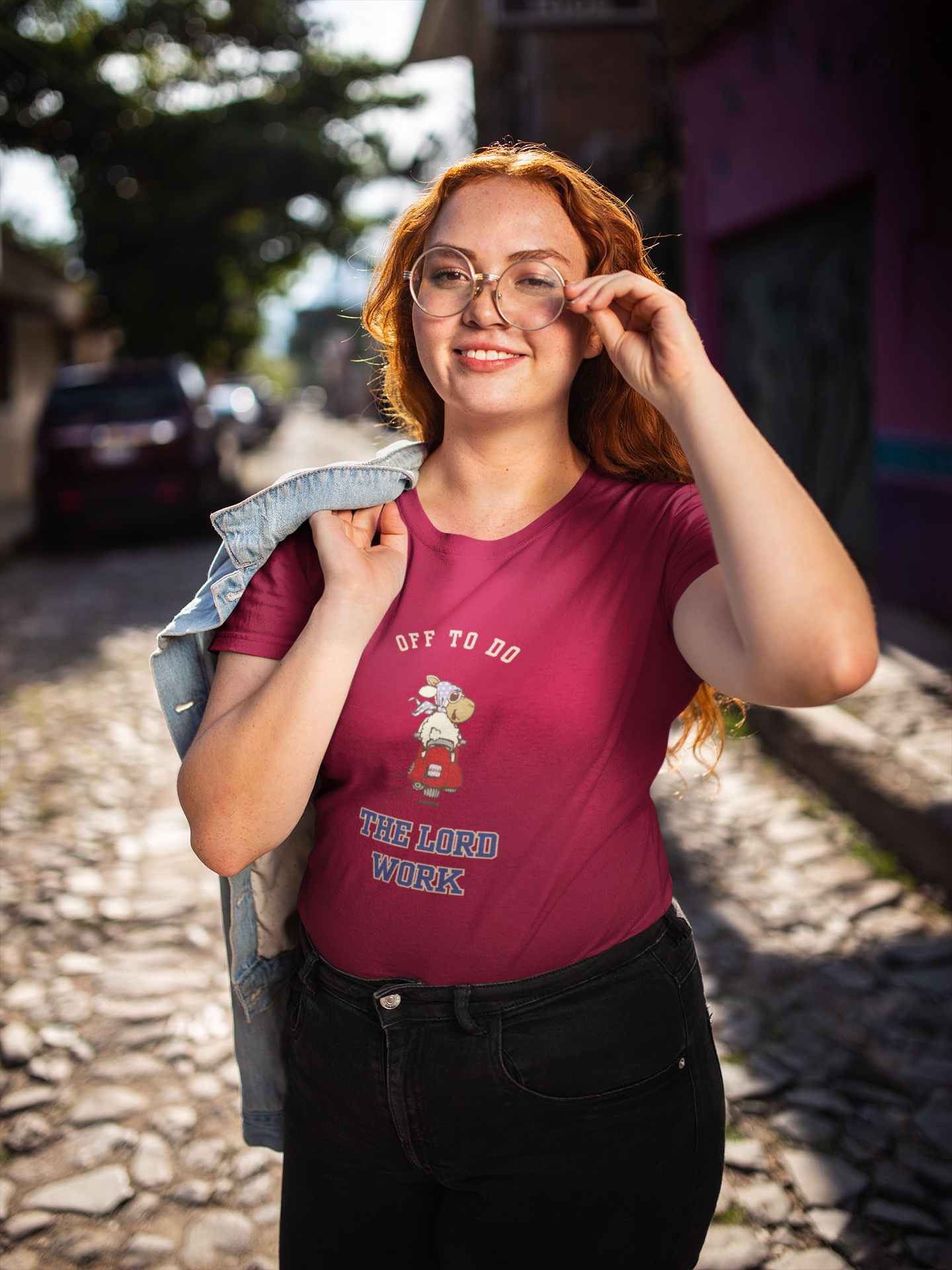 "Off To Do The Lord's Work" Unisex Christian Graphic Tee | Funny Faith T-Shirt | Christian Scooter Teefaith and fun tshirtfaith and fun tshirt