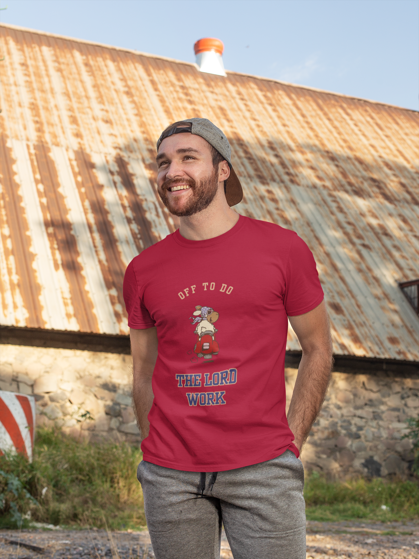 "Off To Do The Lord's Work" Unisex Christian Graphic Tee | Funny Faith T-Shirt | Christian Scooter Teefaith and fun tshirtfaith and fun tshirt