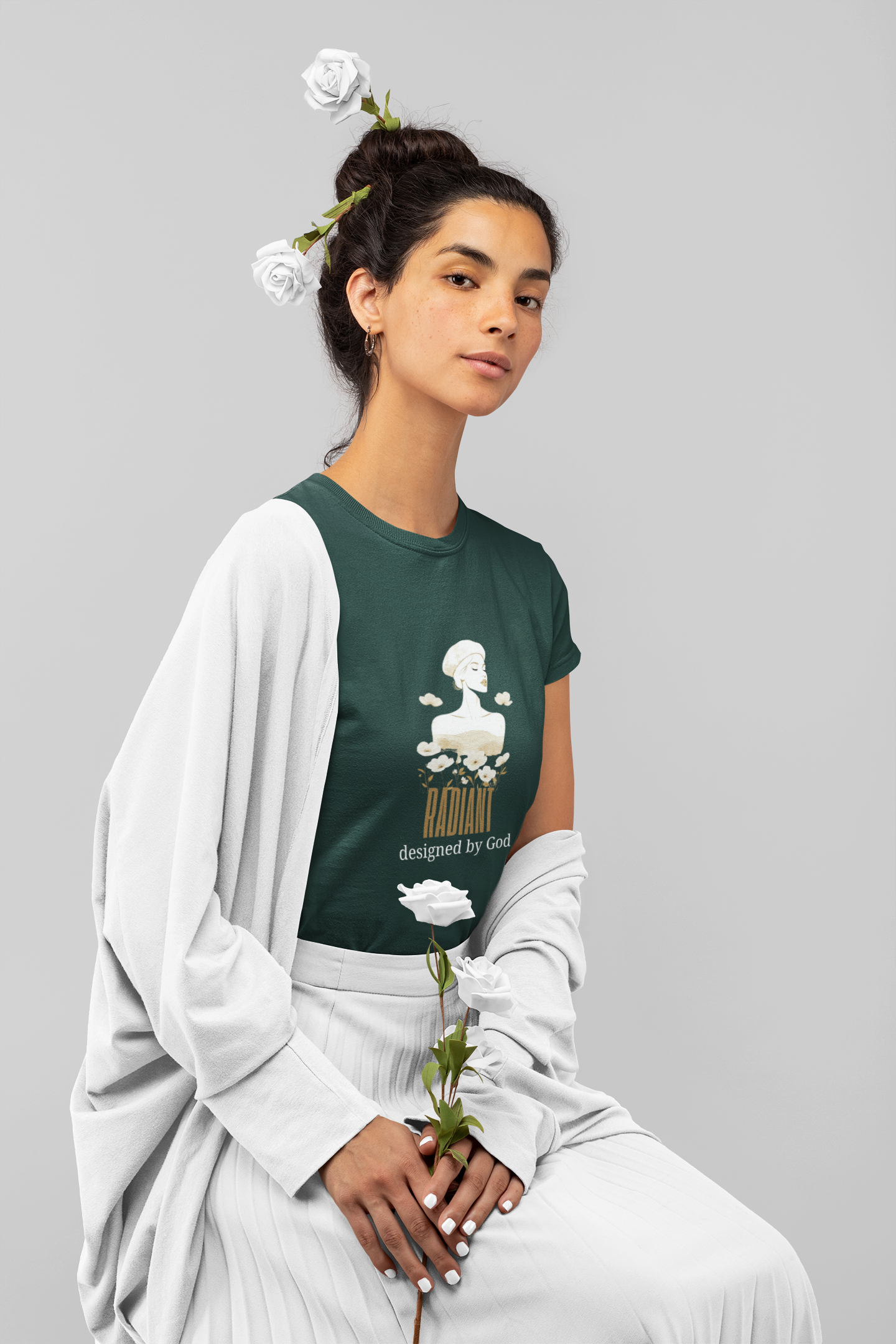 Radiant — Designed by God | Aesthetic Christian Faith T-Shirt | Streetwear Tee