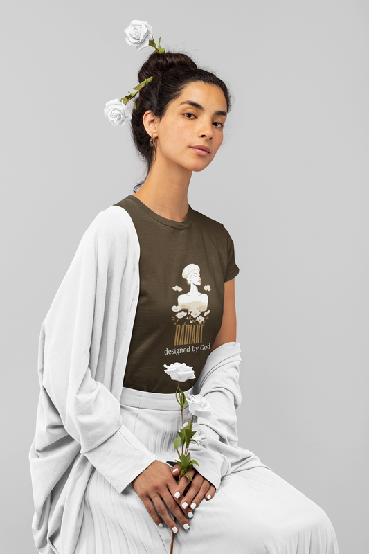 Radiant — Designed by God | Aesthetic Christian Faith T-Shirt | Streetwear Tee