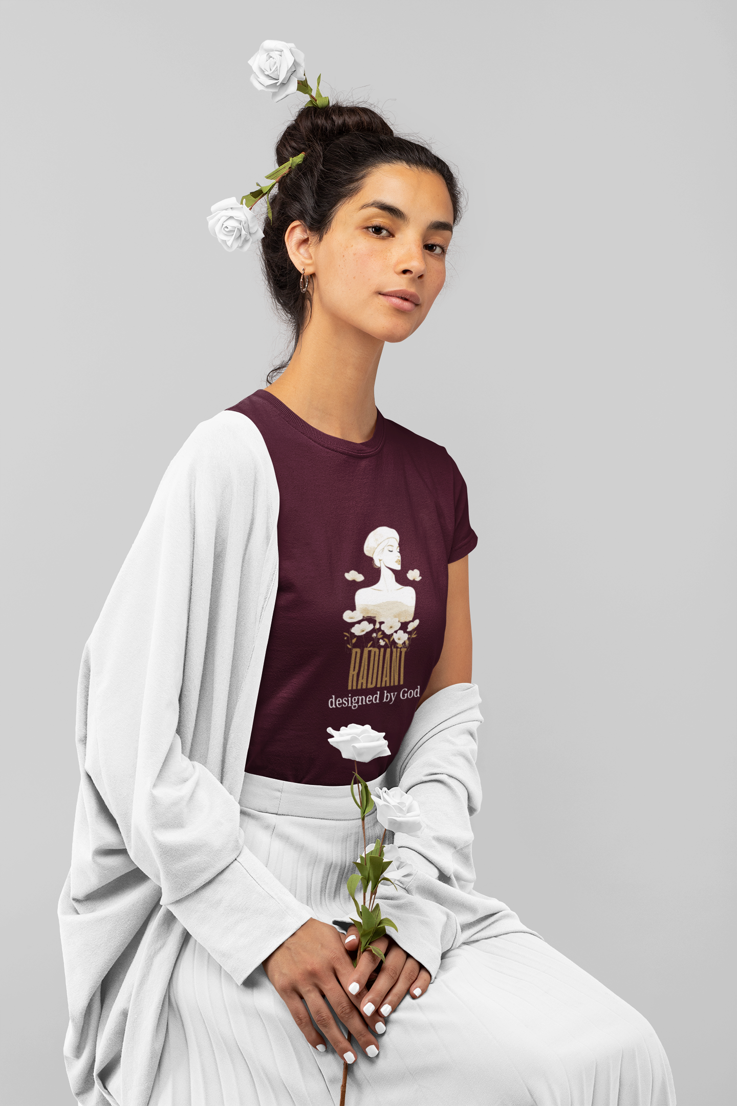 Radiant — Designed by God | Aesthetic Christian Faith T-Shirt | Streetwear Tee
