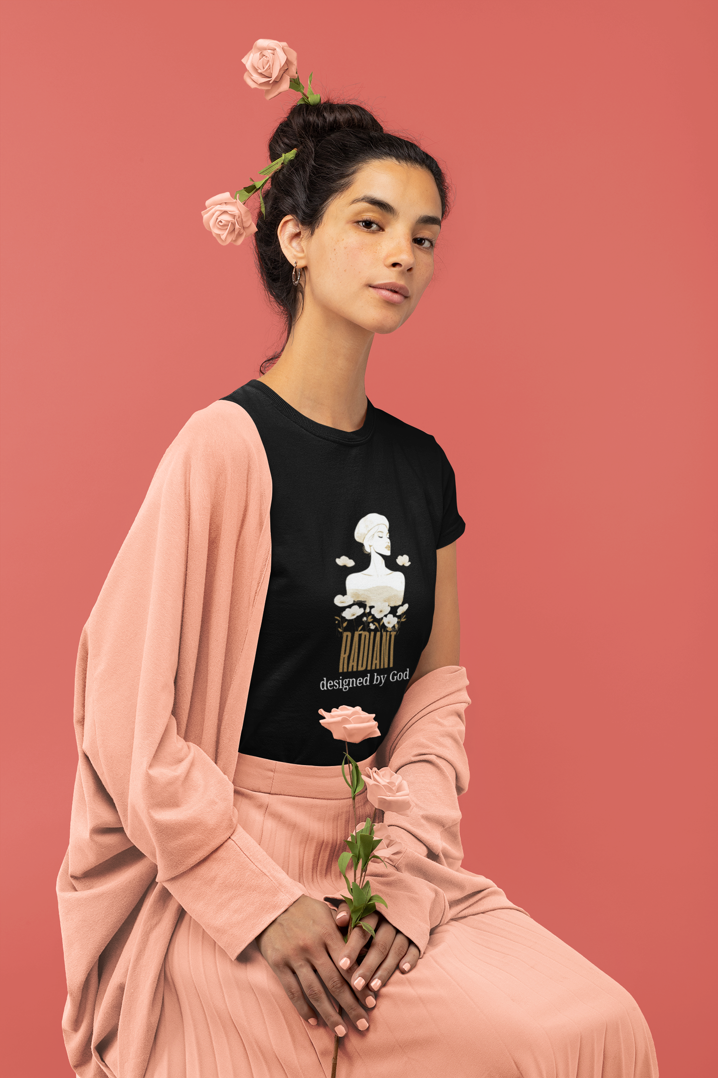 Radiant — Designed by God | Aesthetic Christian Faith T-Shirt | Streetwear Tee