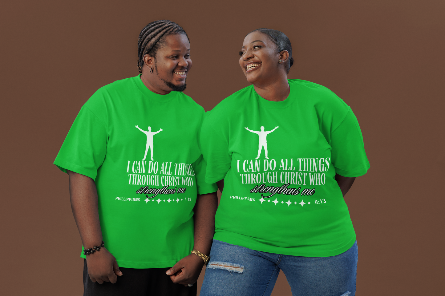 I Can Do All Things Through Christ Who Strengthens Me" Philippians 4:13 Unisex Christian Graphic Tee | Faith T-ShirtPhilippians 4:13 shirt