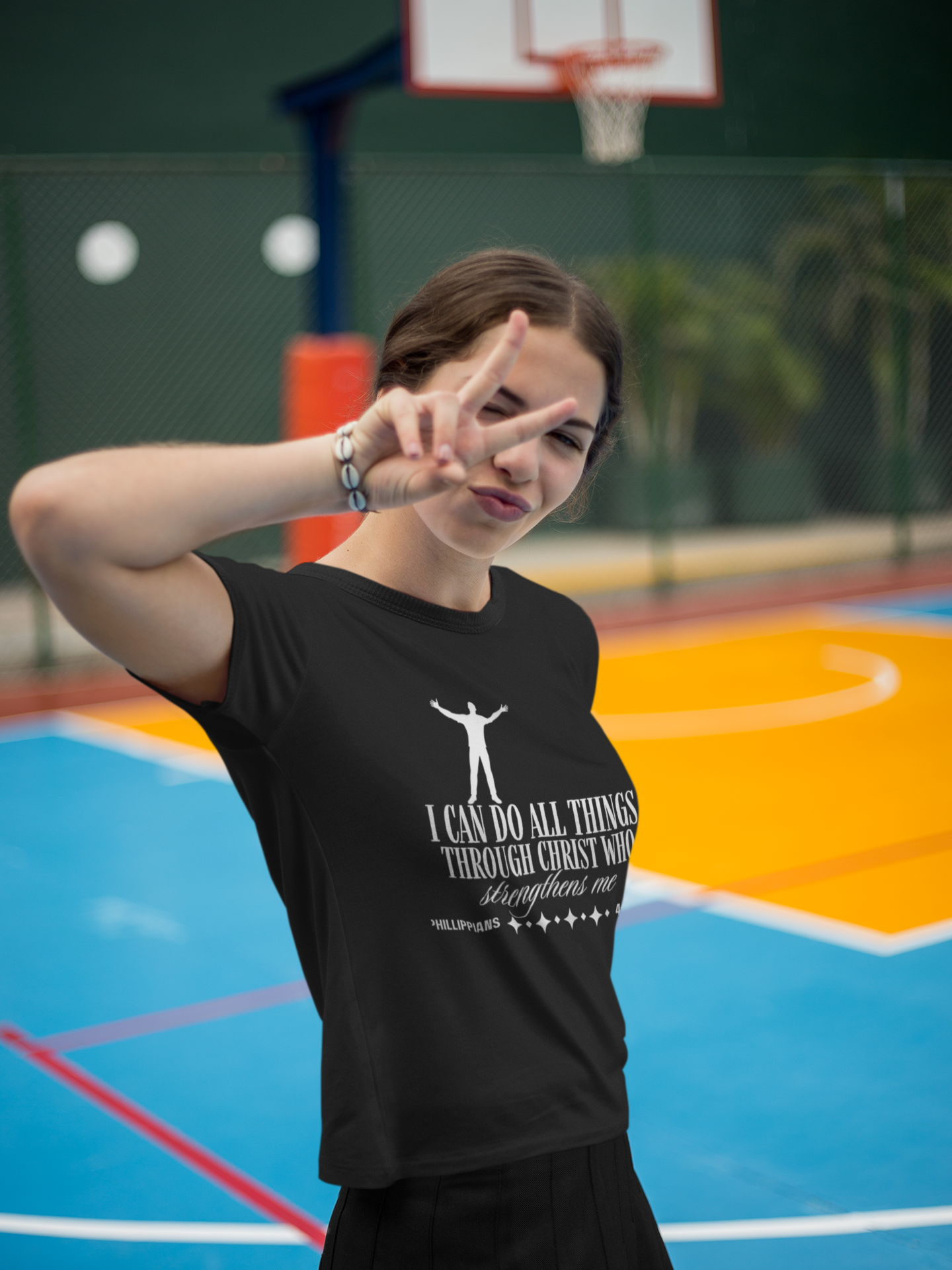 I Can Do All Things Through Christ Who Strengthens Me" Philippians 4:13 Unisex Christian Graphic Tee | Faith T-ShirtPhilippians 4:13 shirt