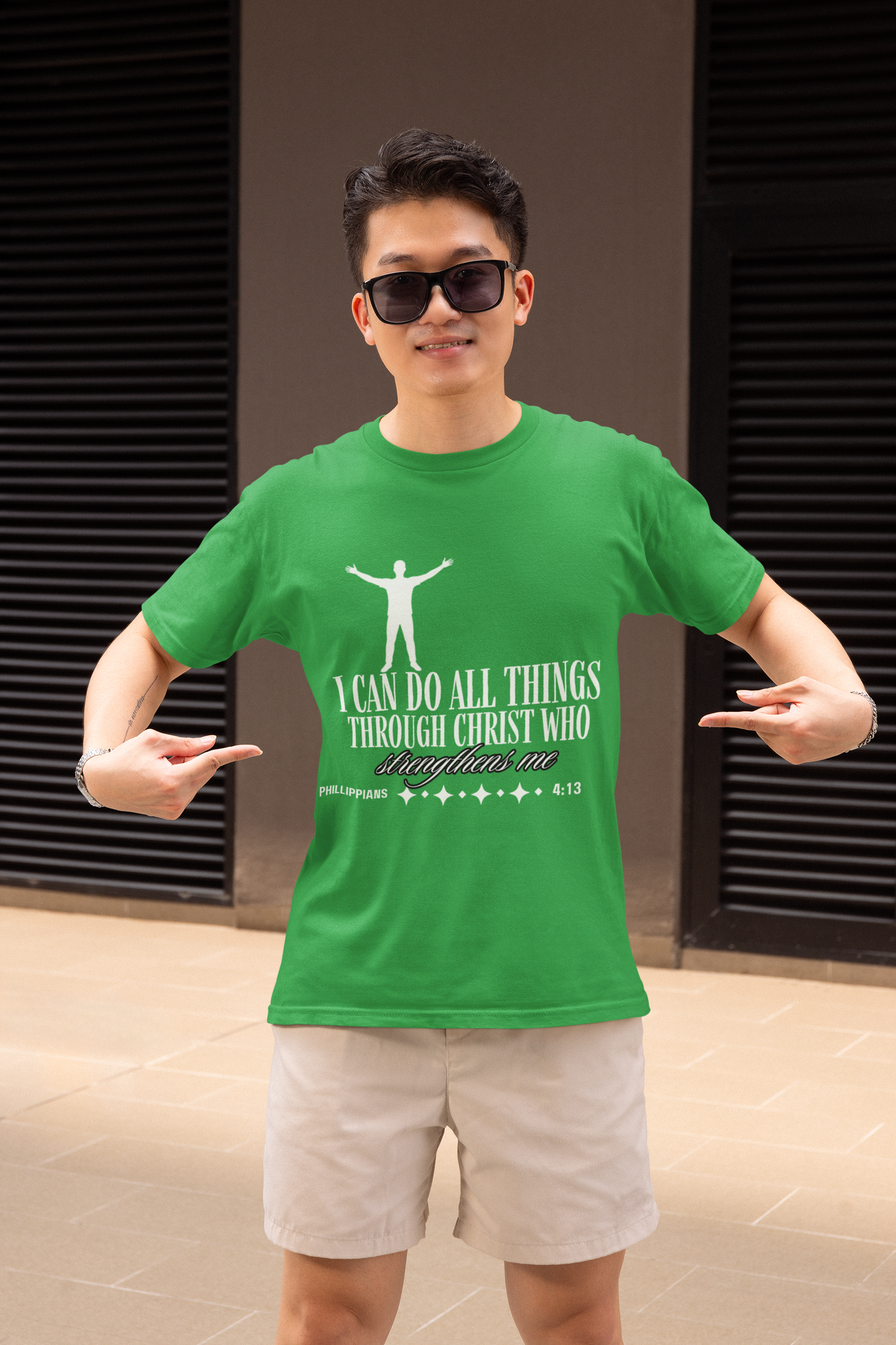 I Can Do All Things Through Christ Who Strengthens Me" Philippians 4:13 Unisex Christian Graphic Tee | Faith T-ShirtPhilippians 4:13 shirt