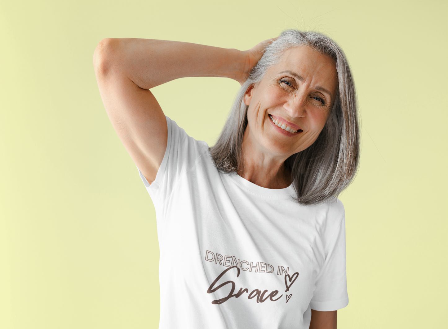Drenched In Grace" Women's Christian Graphic Tee | Faith T-Shirt | Bella Canvas Inspirational Tee