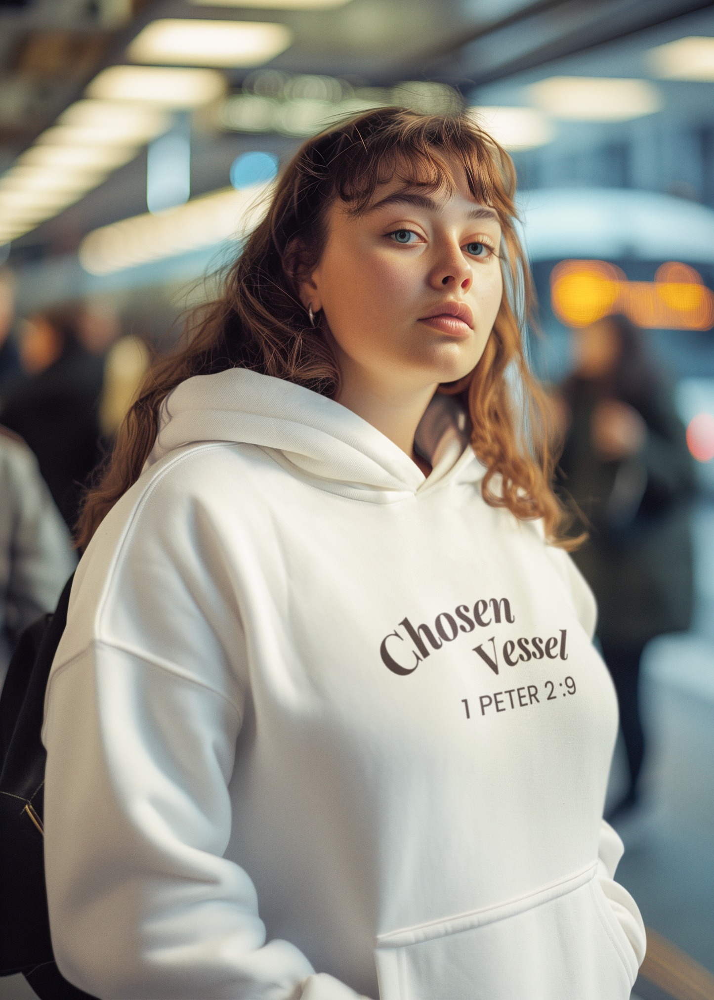 Chosen Vessel Hoodie — "You Are a Chosen People" | 1 Peter 2:9 Faith-Inspired Unisex Pullover Sweatshirt