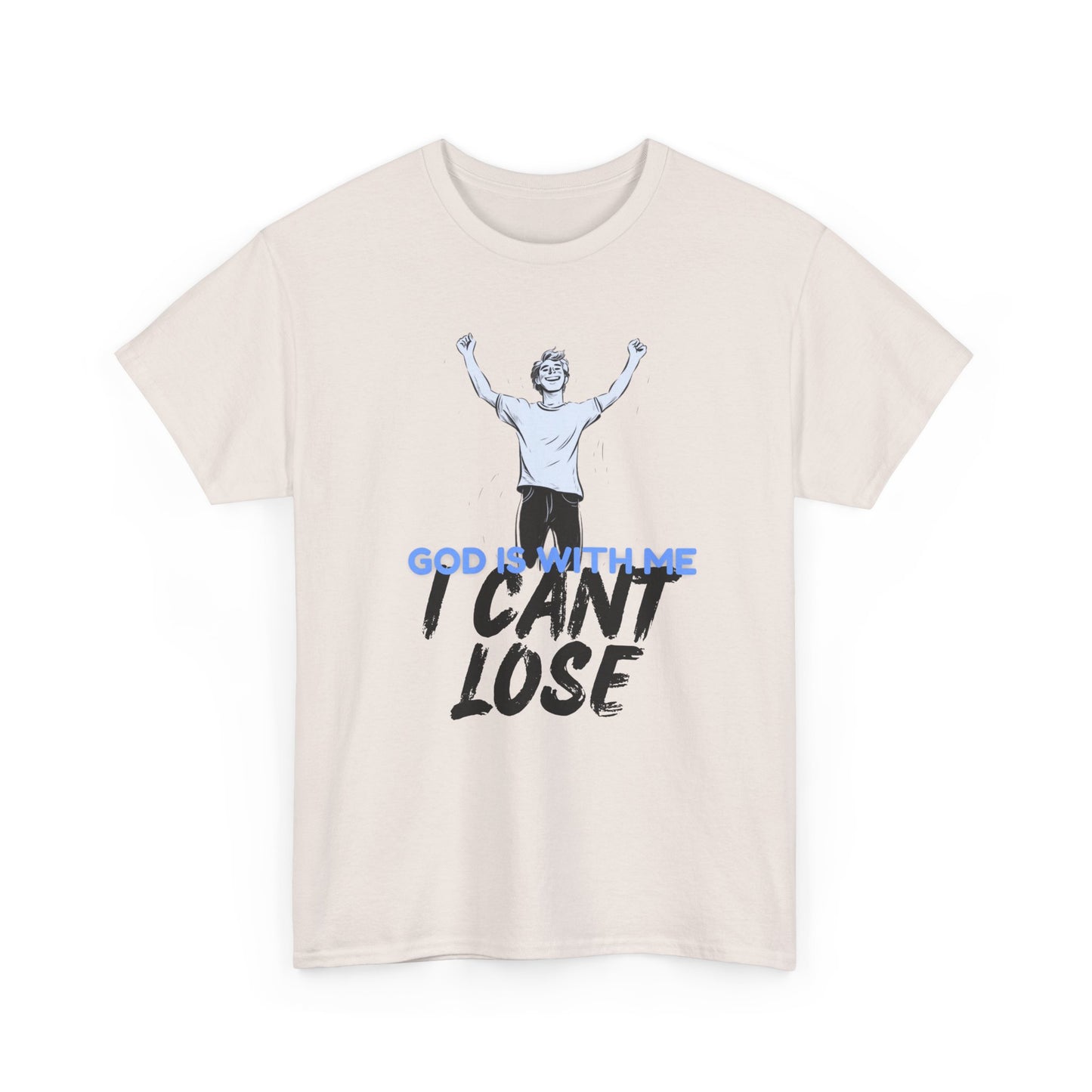 I Can't Lose Graphic Tee | Christian Streetwear Shirt | Motivational Faith T-Shirt | Unisex | Gift for Teen | Urban Cotton Tee