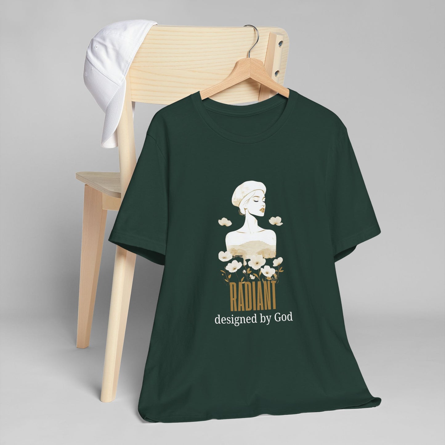 Radiant — Designed by God | Aesthetic Christian Faith T-Shirt | Streetwear Tee
