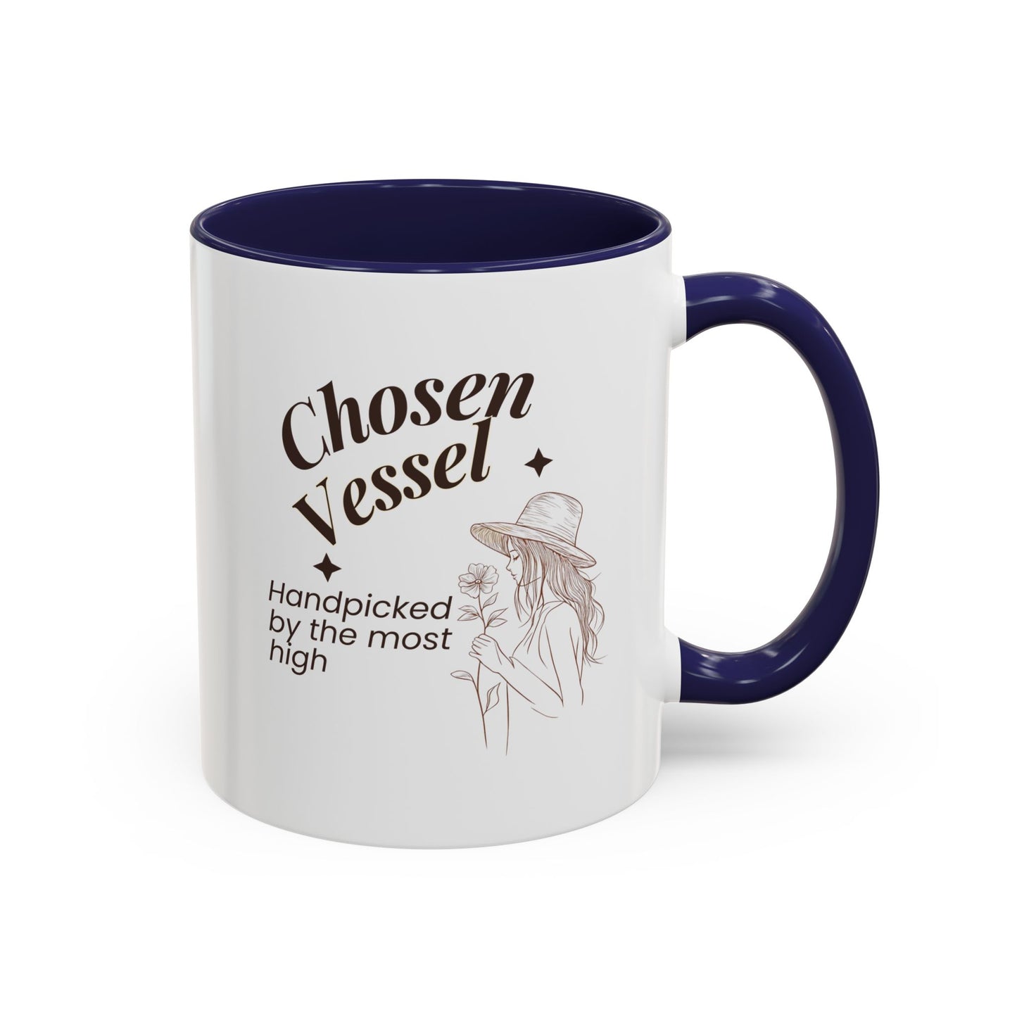 Chosen Vessel — Handpicked By The Most High" Christian Coffee Mug | Faith Gift for Women | Accent Mug 11oz