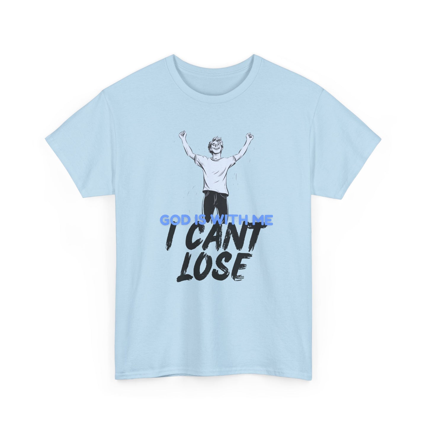 I Can't Lose Graphic Tee | Christian Streetwear Shirt | Motivational Faith T-Shirt | Unisex | Gift for Teen | Urban Cotton Tee