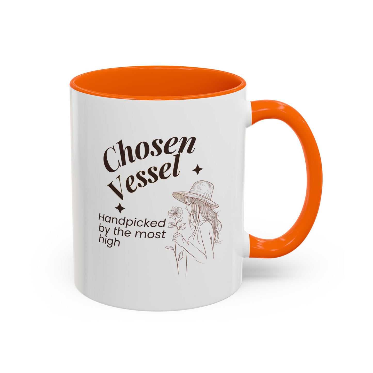 Chosen Vessel — Handpicked By The Most High" Christian Coffee Mug | Faith Gift for Women | Accent Mug 11oz