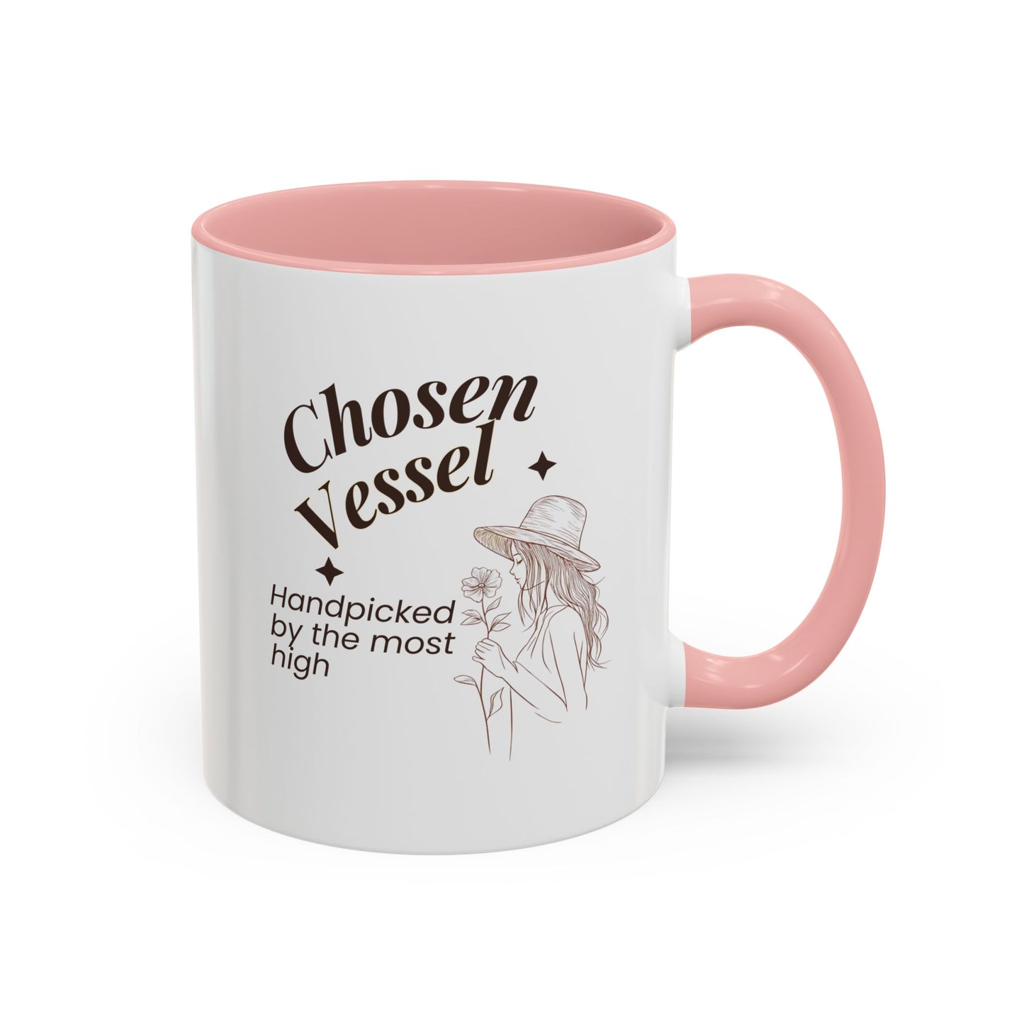 Chosen Vessel — Handpicked By The Most High" Christian Coffee Mug | Faith Gift for Women | Accent Mug 11oz