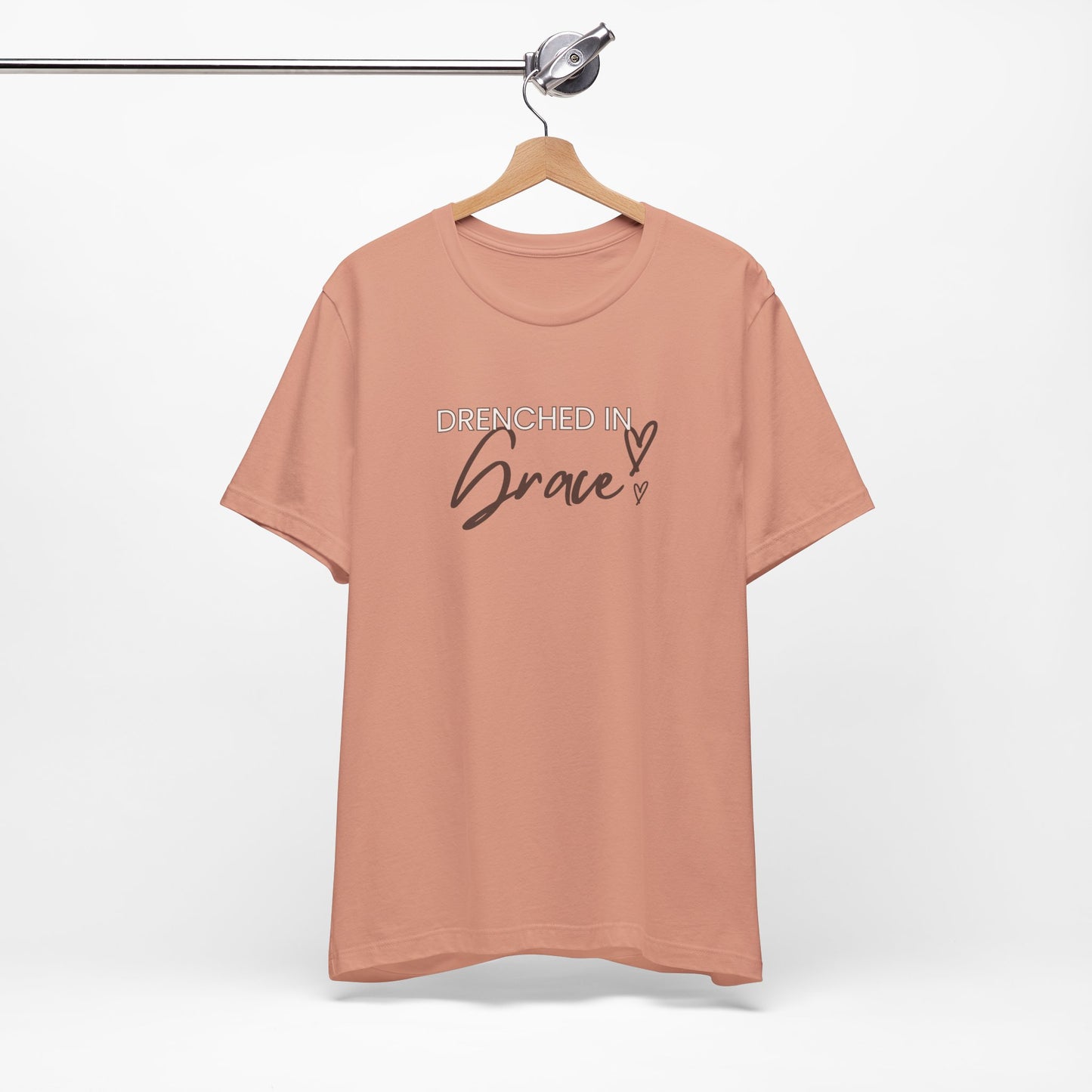 Drenched In Grace" Women's Christian Graphic Tee | Faith T-Shirt | Bella Canvas Inspirational Tee