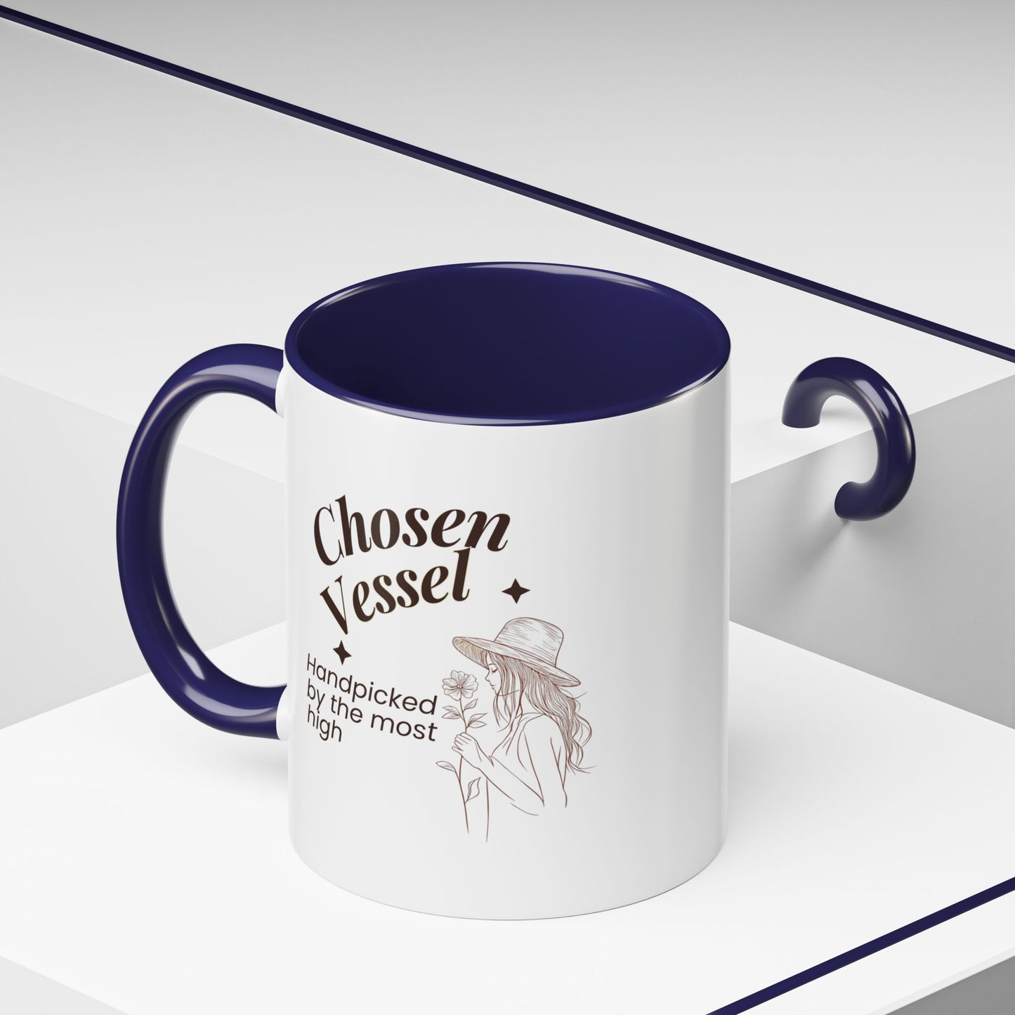 Chosen Vessel — Handpicked By The Most High" Christian Coffee Mug | Faith Gift for Women | Accent Mug 11oz