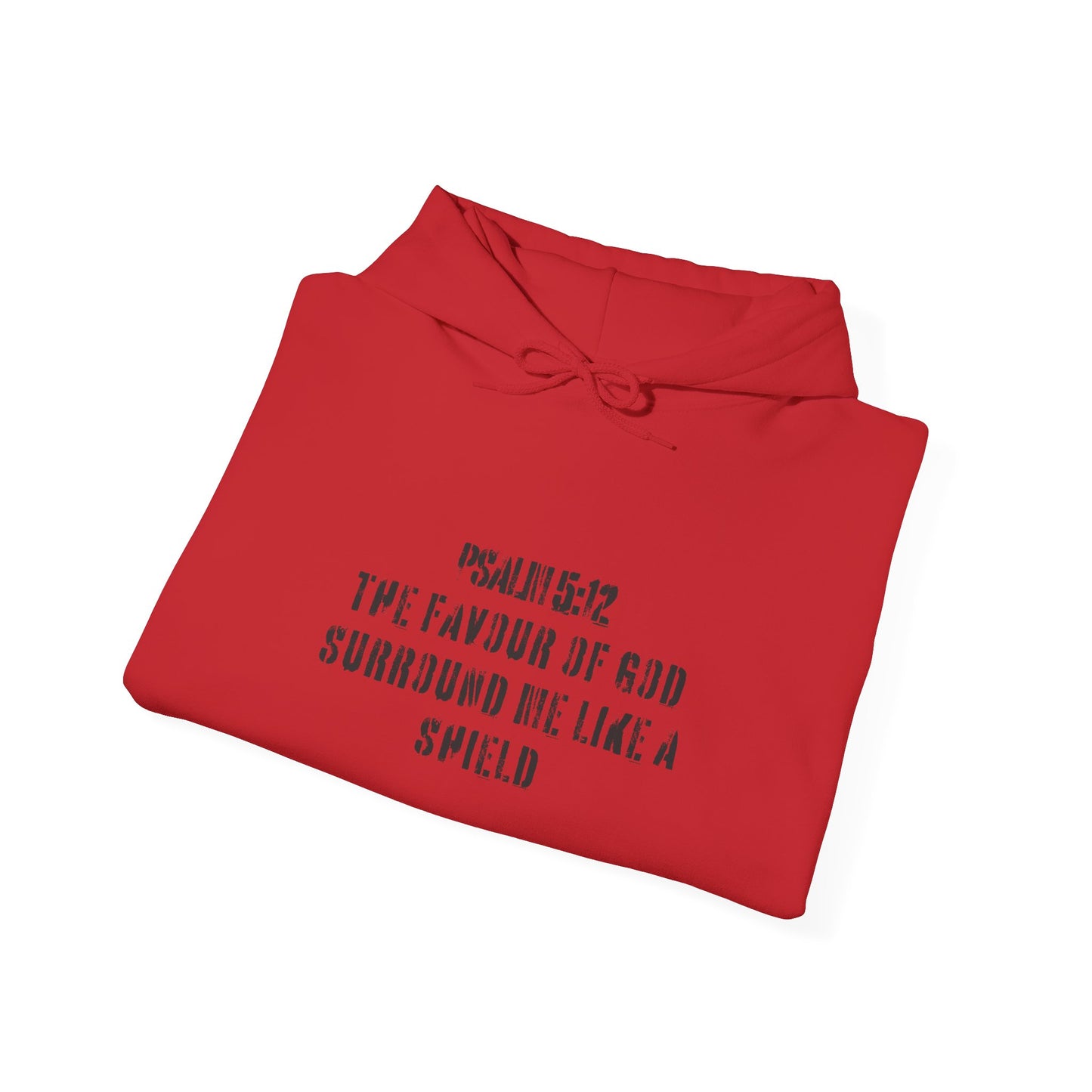 Not Lucky Just Highly Favoured" Psalm 5:12 Unisex Graphic Hoodie | Christian Street Style Sweatshirt
