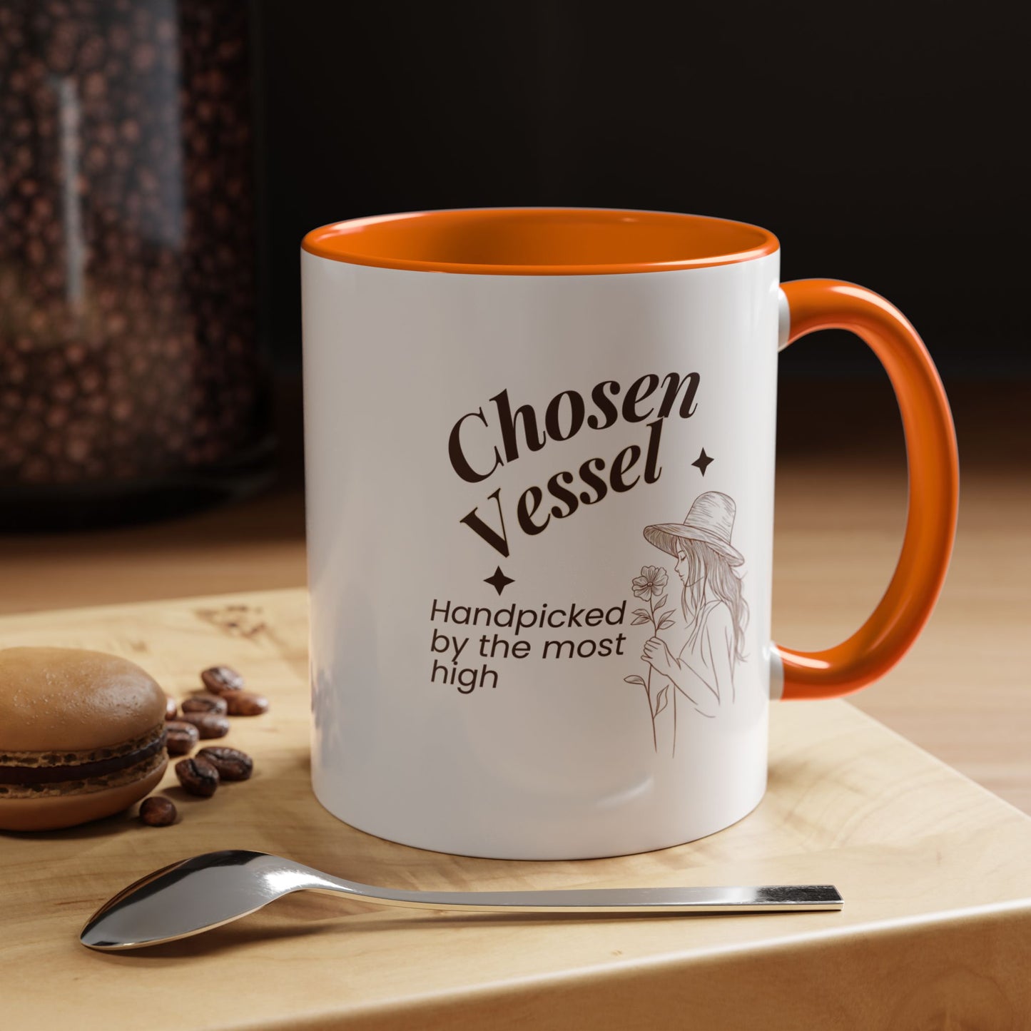 Chosen Vessel — Handpicked By The Most High" Christian Coffee Mug | Faith Gift for Women | Accent Mug 11oz